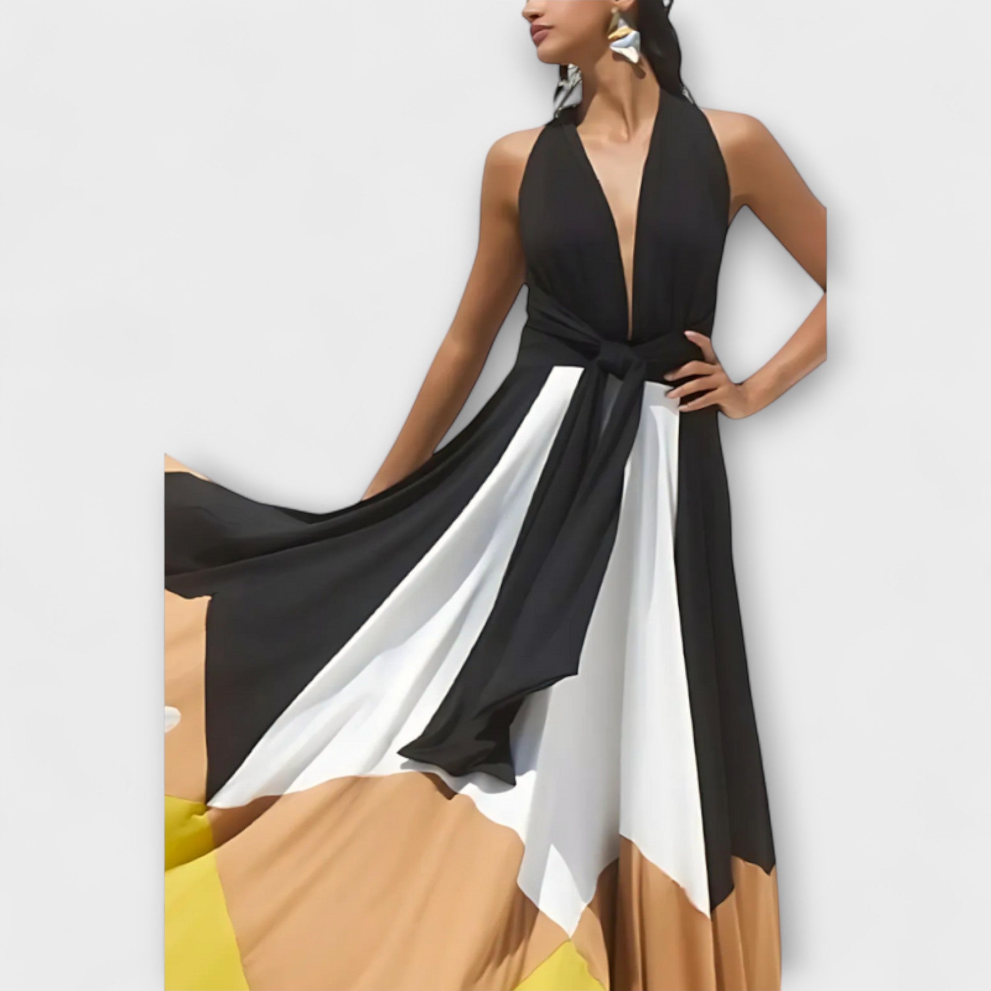 Nava - d?uga sukienka z odkrytymi plecami