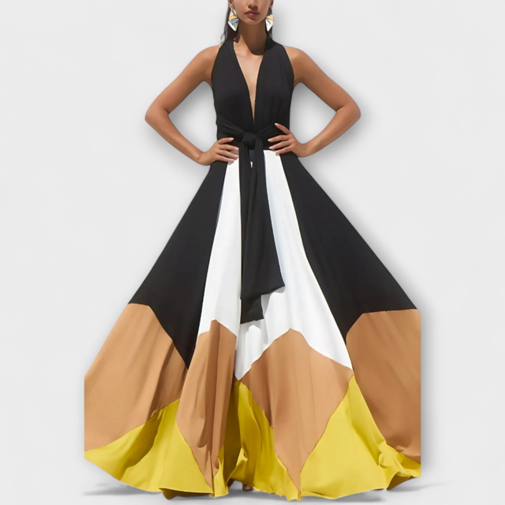 Nava - d?uga sukienka z odkrytymi plecami