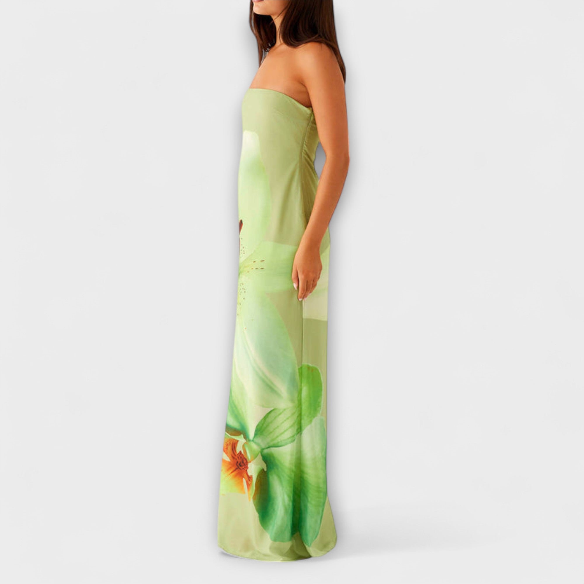 Zephyra - elegancka sukienka maxi z odkrytymi ramionami