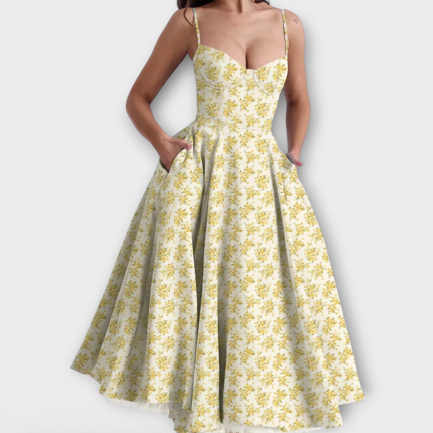 ©M?skie - Lekka letnia sukienka z gorsetowymi detalami