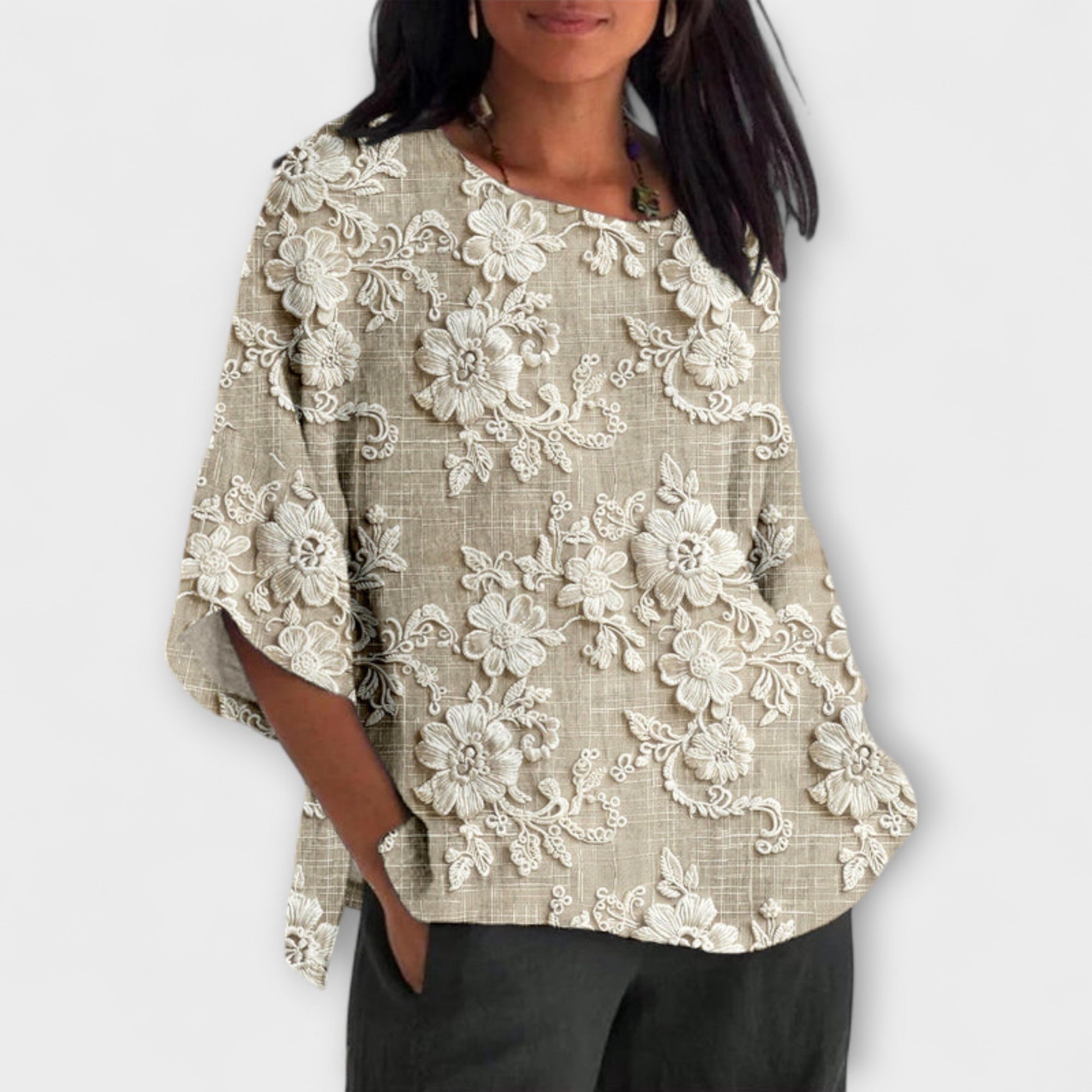 Hazel - Top z nadrukiem w stylu vintage