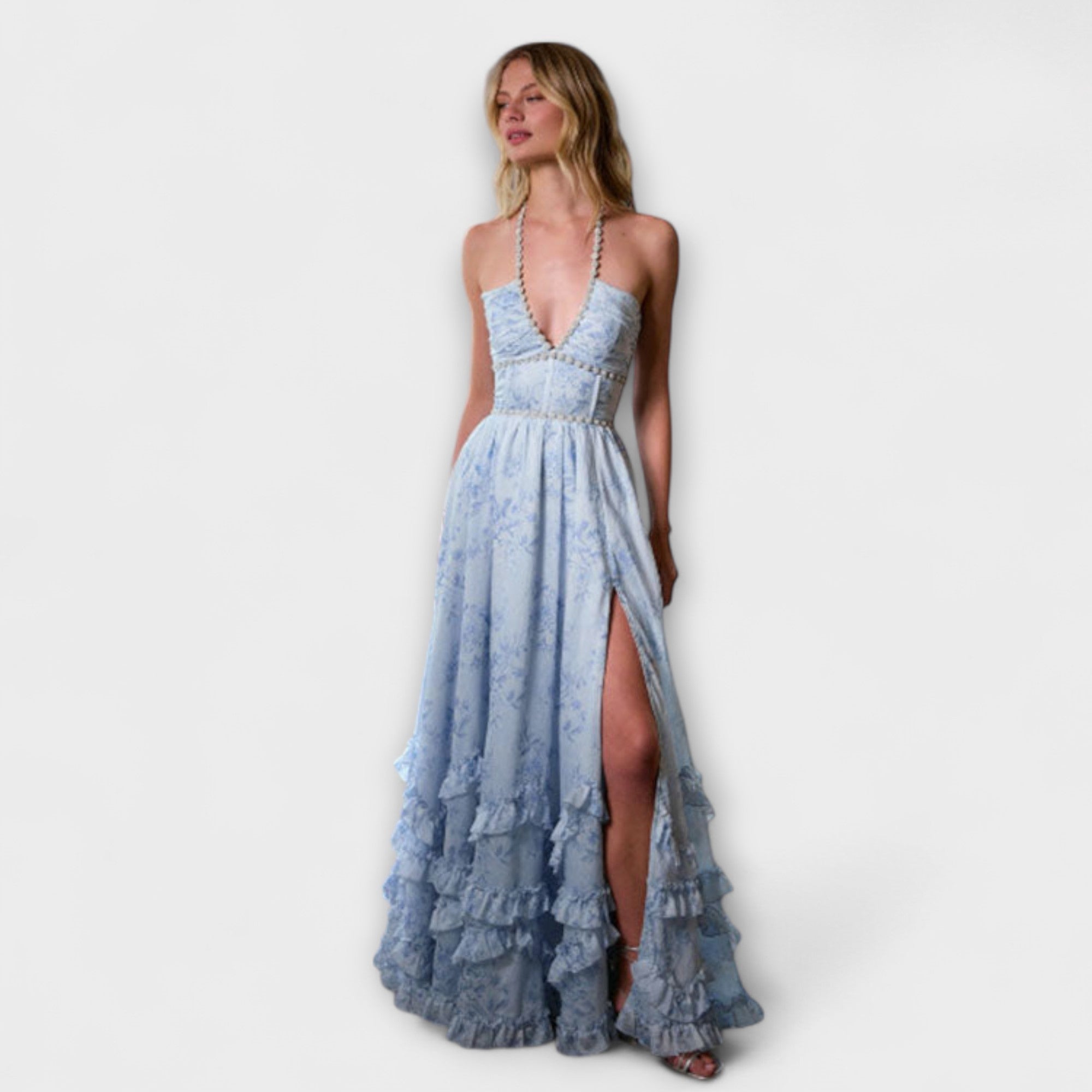 Luzie - elegancka d?uga zwiewna sukienka