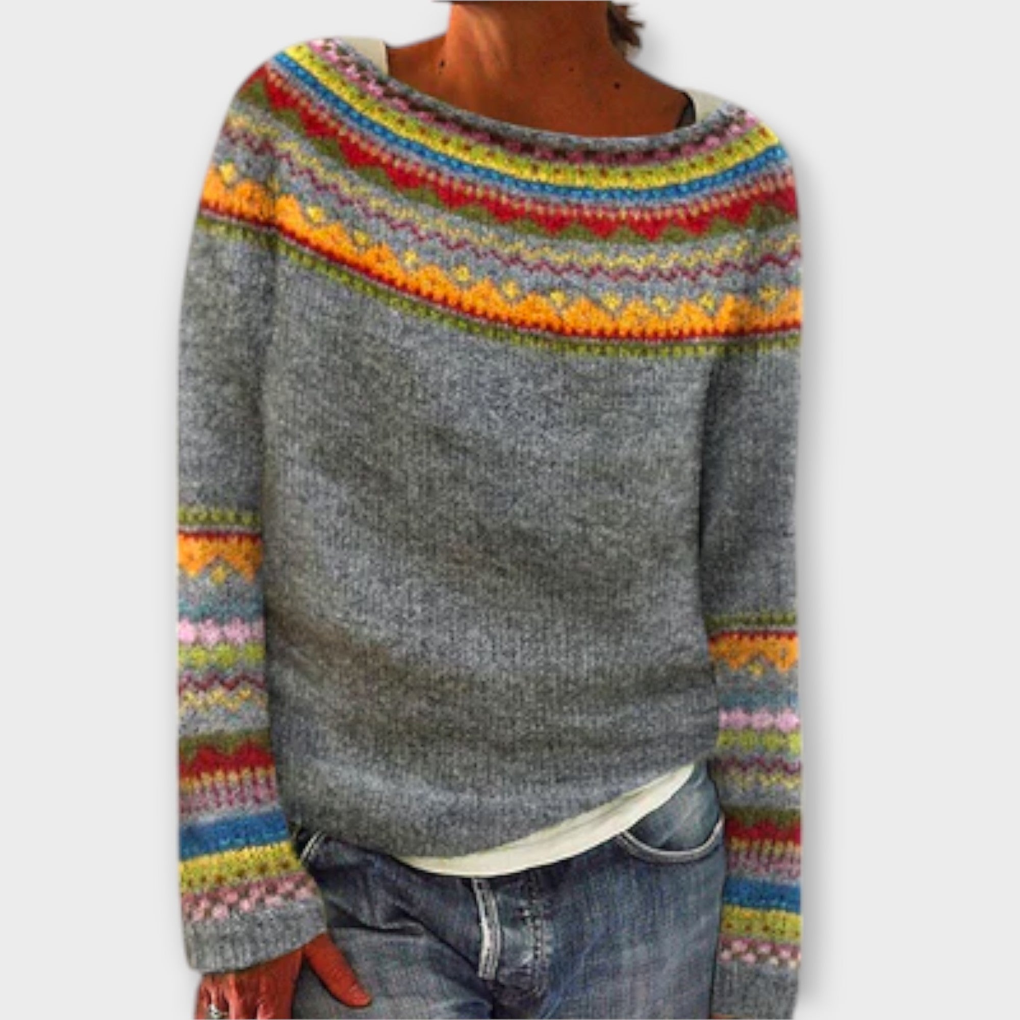 Suzu - Sweter z dzianiny vintage dla kobiet