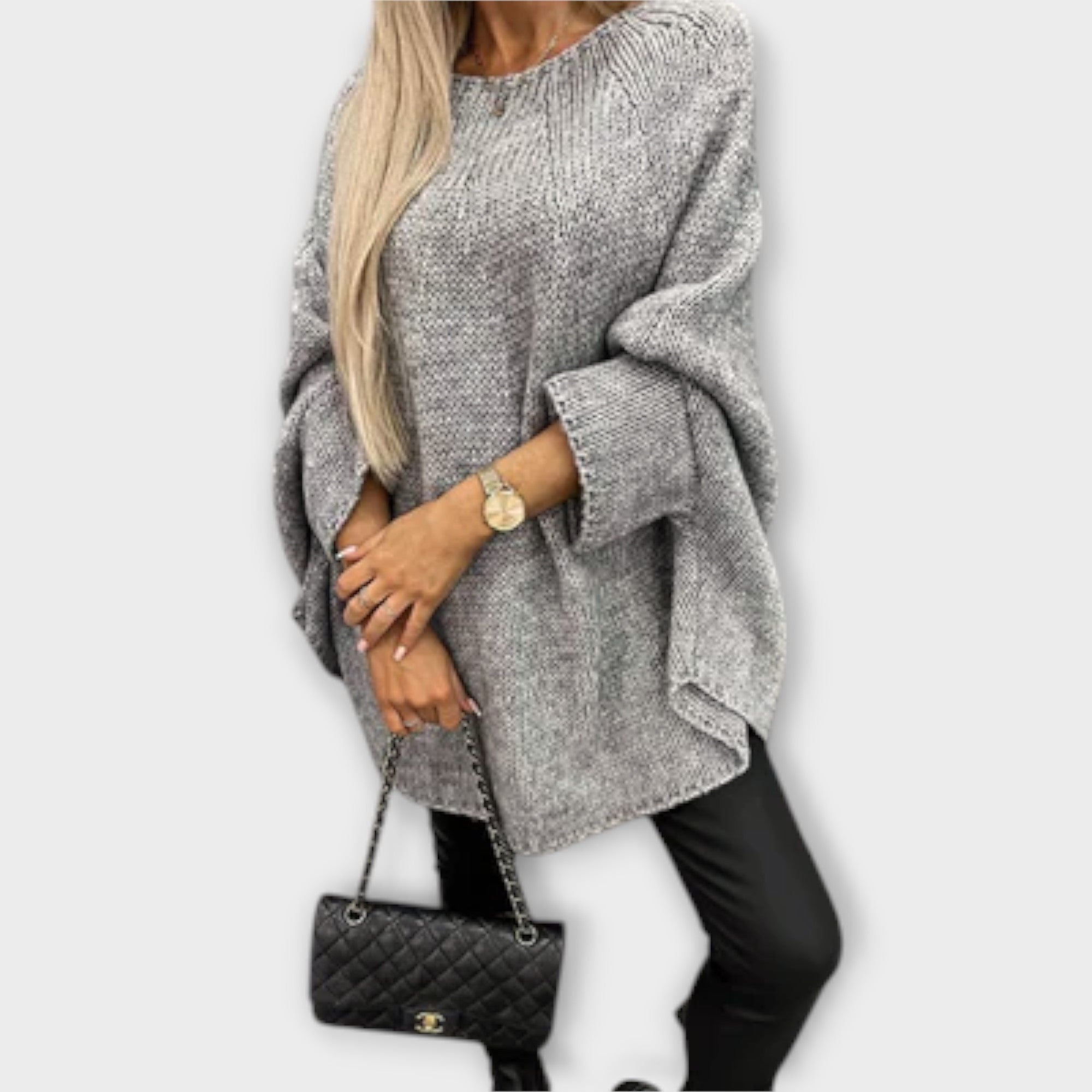 Isabelle - Stylowy sweter damski z okr?g?ym dekoltem