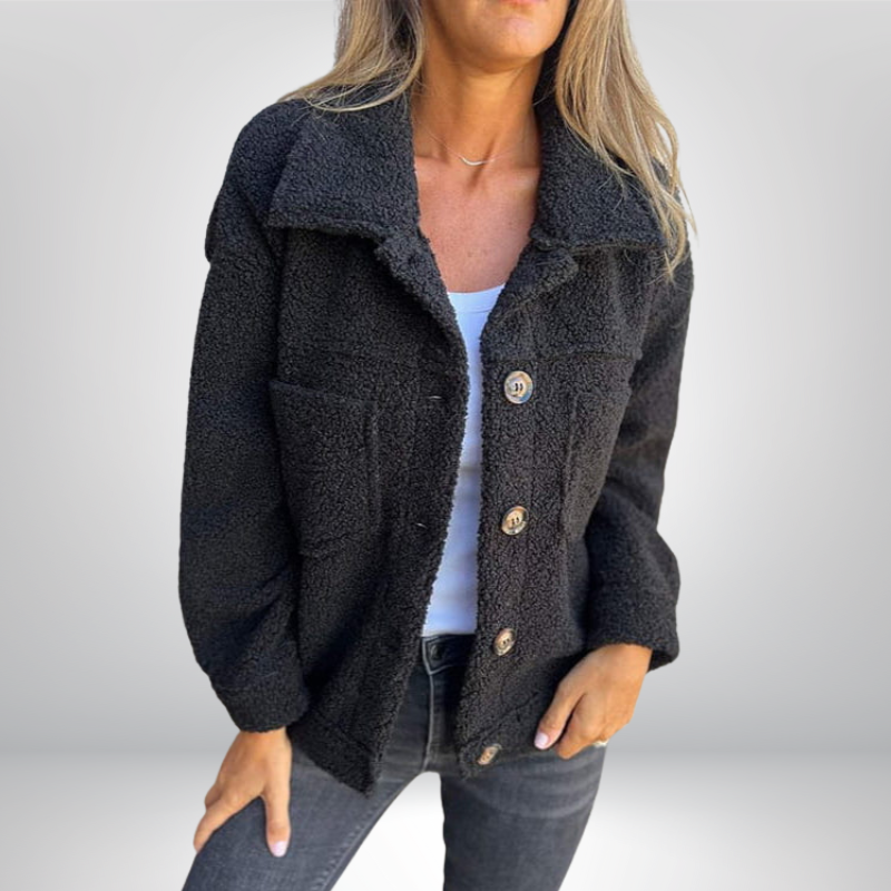 Diana | Kuschelige Strickjacke mit Knöpfen