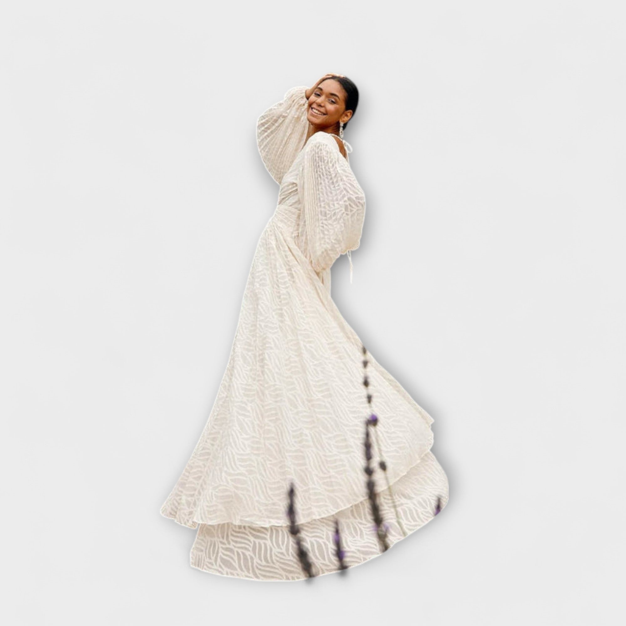 Elsa - kremowa sukienka maxi od Allegory