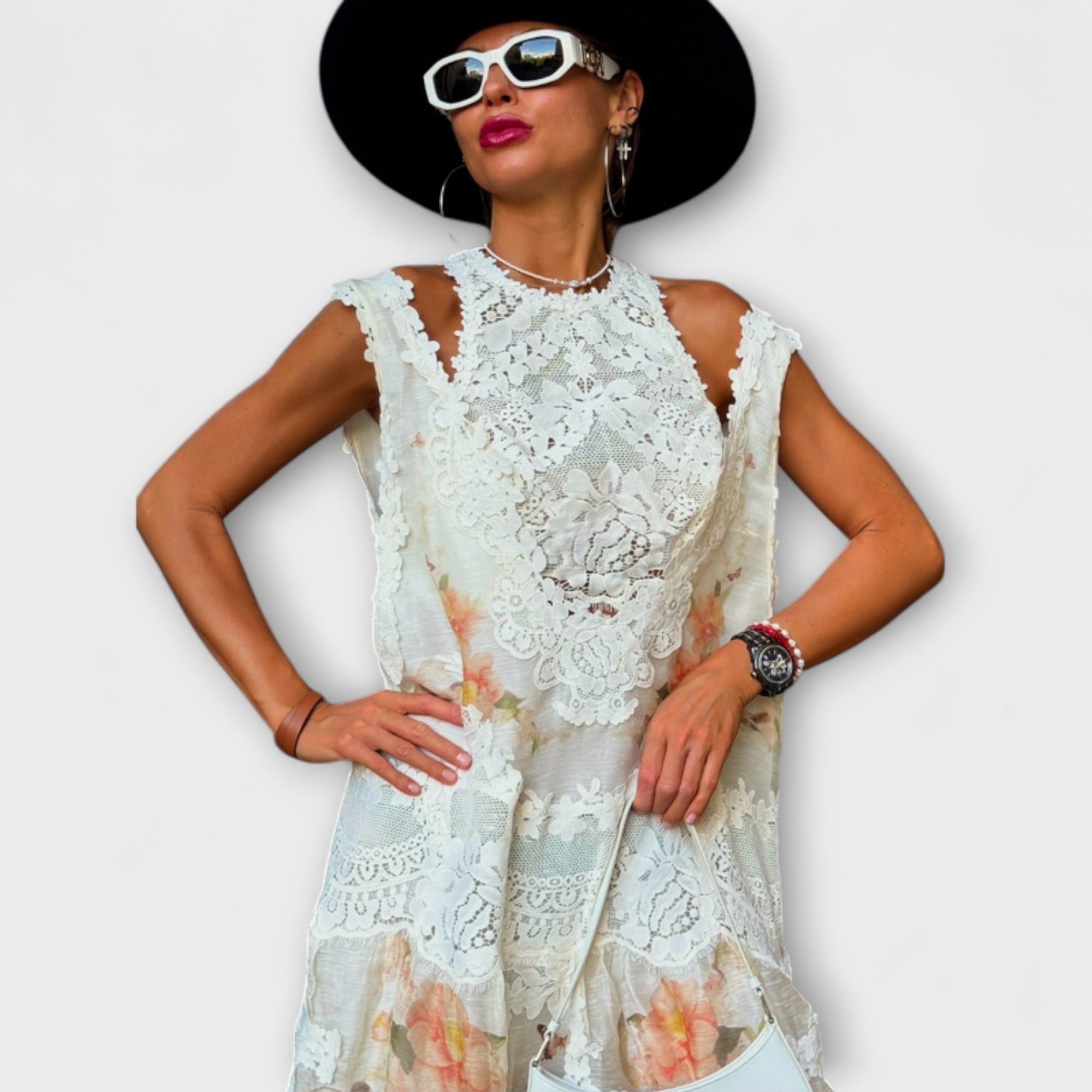 Lottie - Elegancka sukienka maxi Kelly Lace