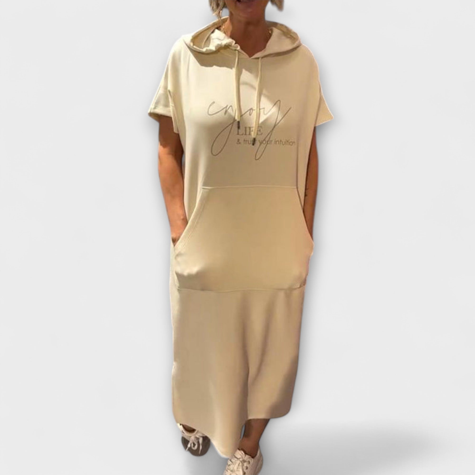 Daisy - Lu?na sukienka z kapturem