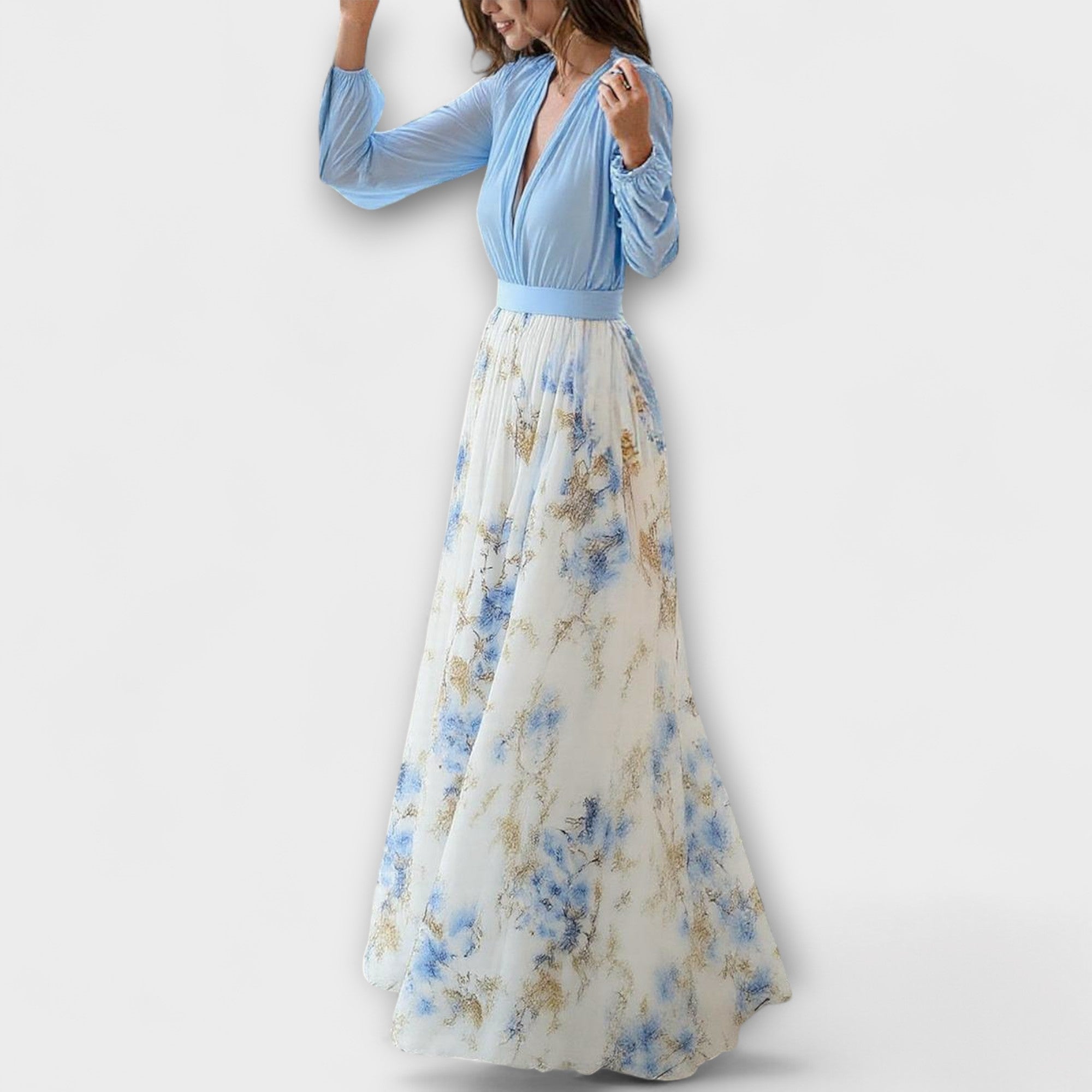 Harper - Kwiecista sukienka maxi