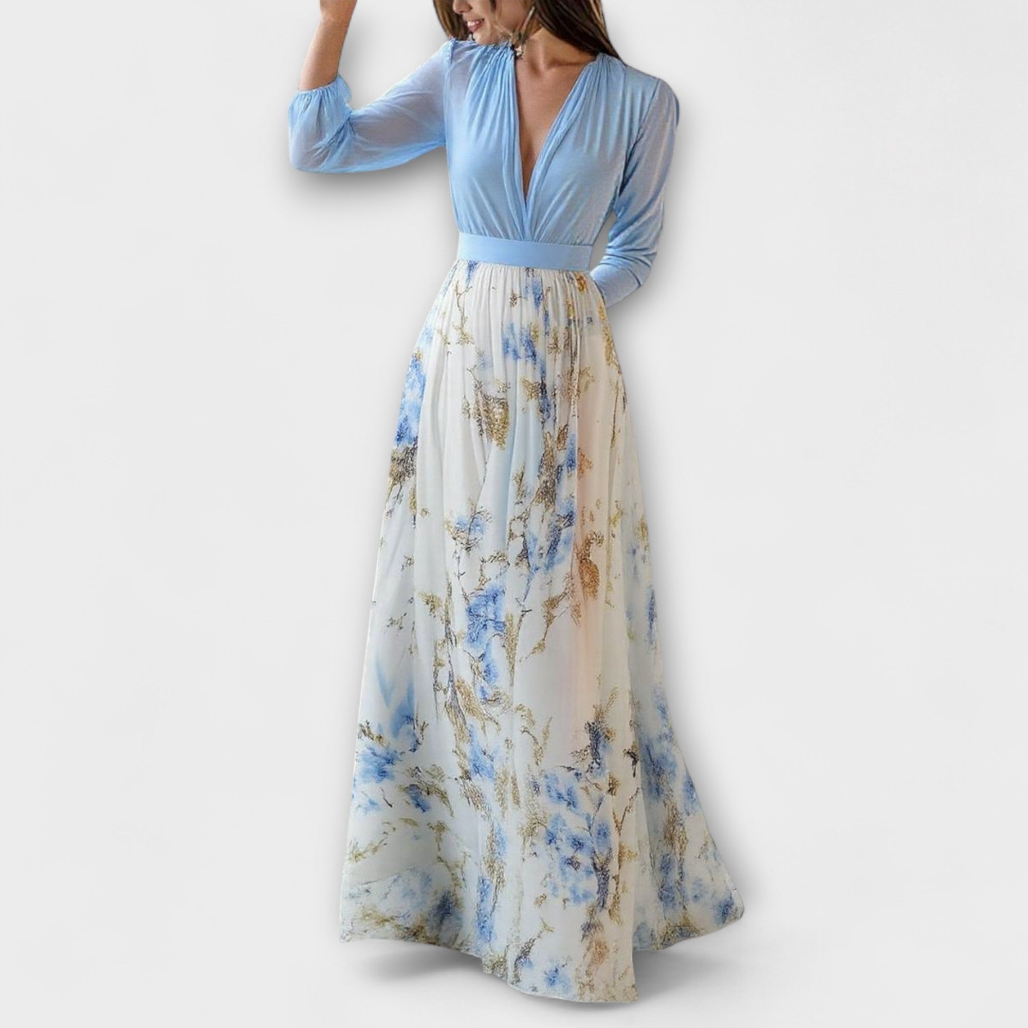 Harper - Kwiecista sukienka maxi