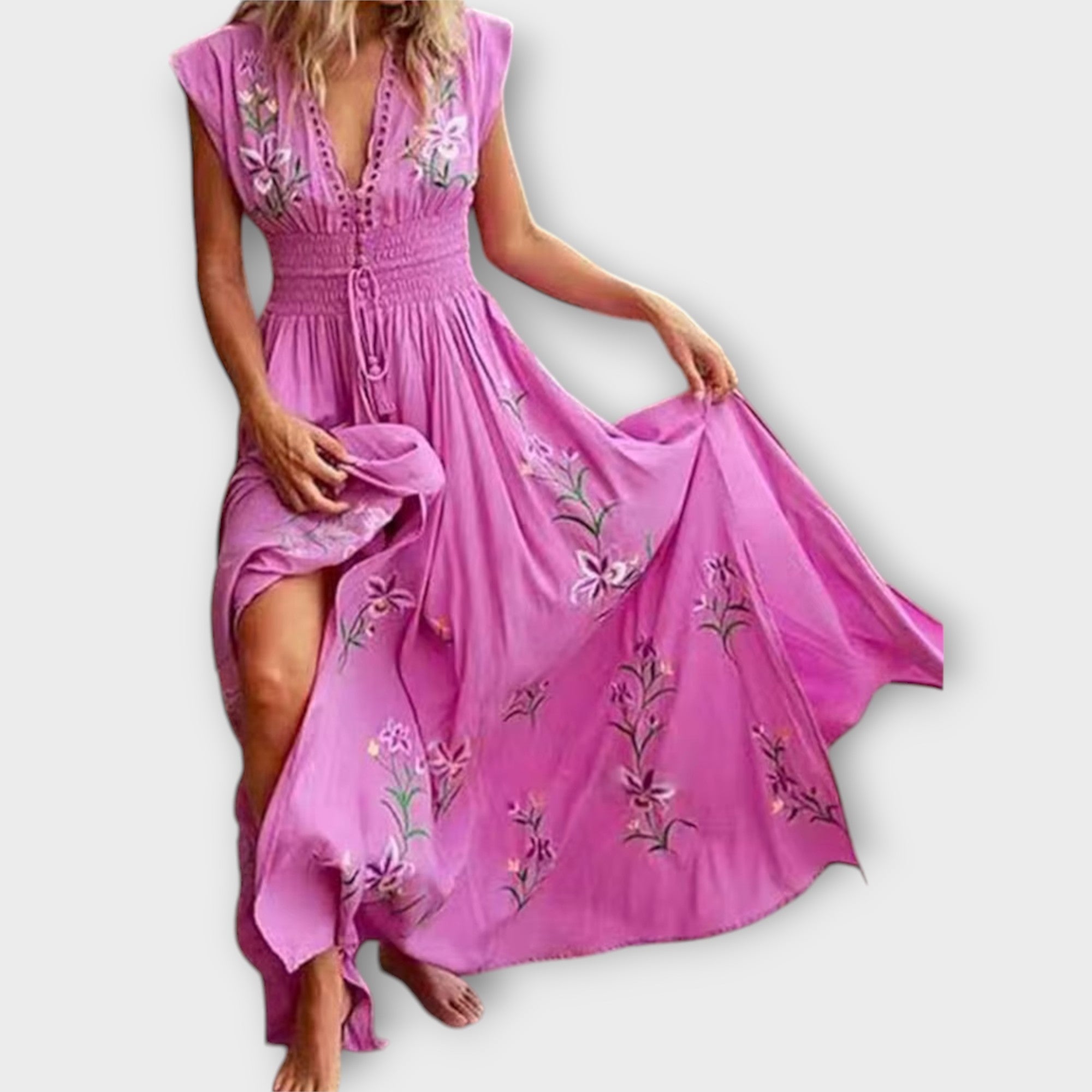 Felizia - sukienka boho z urzekaj?cym haftem