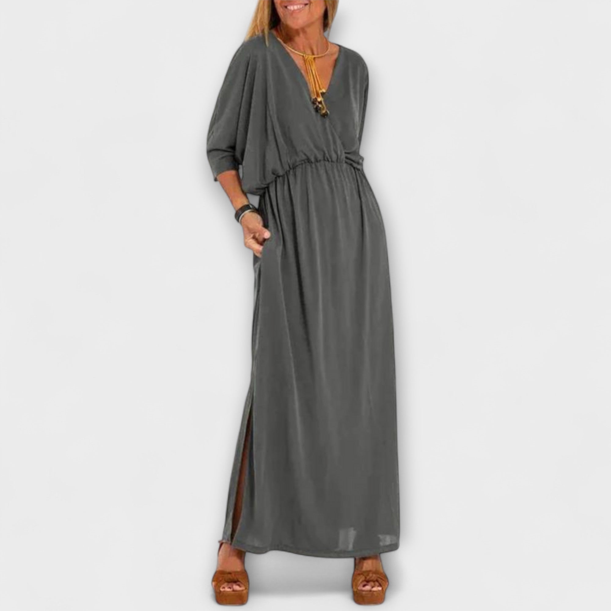 Lani - Sukienka maxi w stylu retro