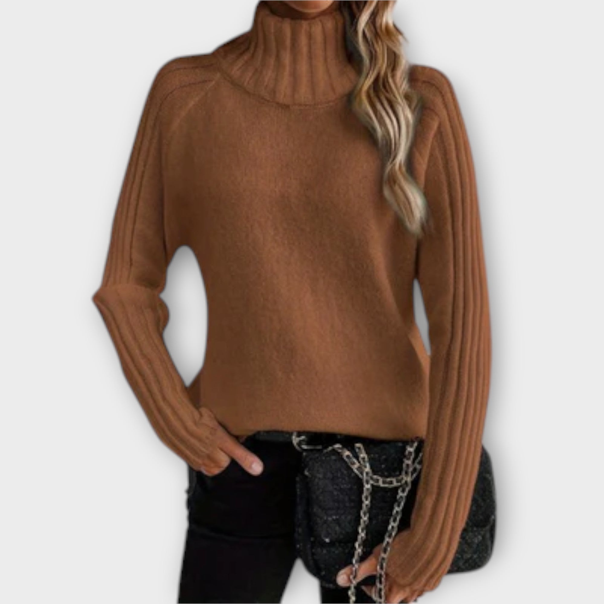 Hannah - Elegancki sweter z dzianiny