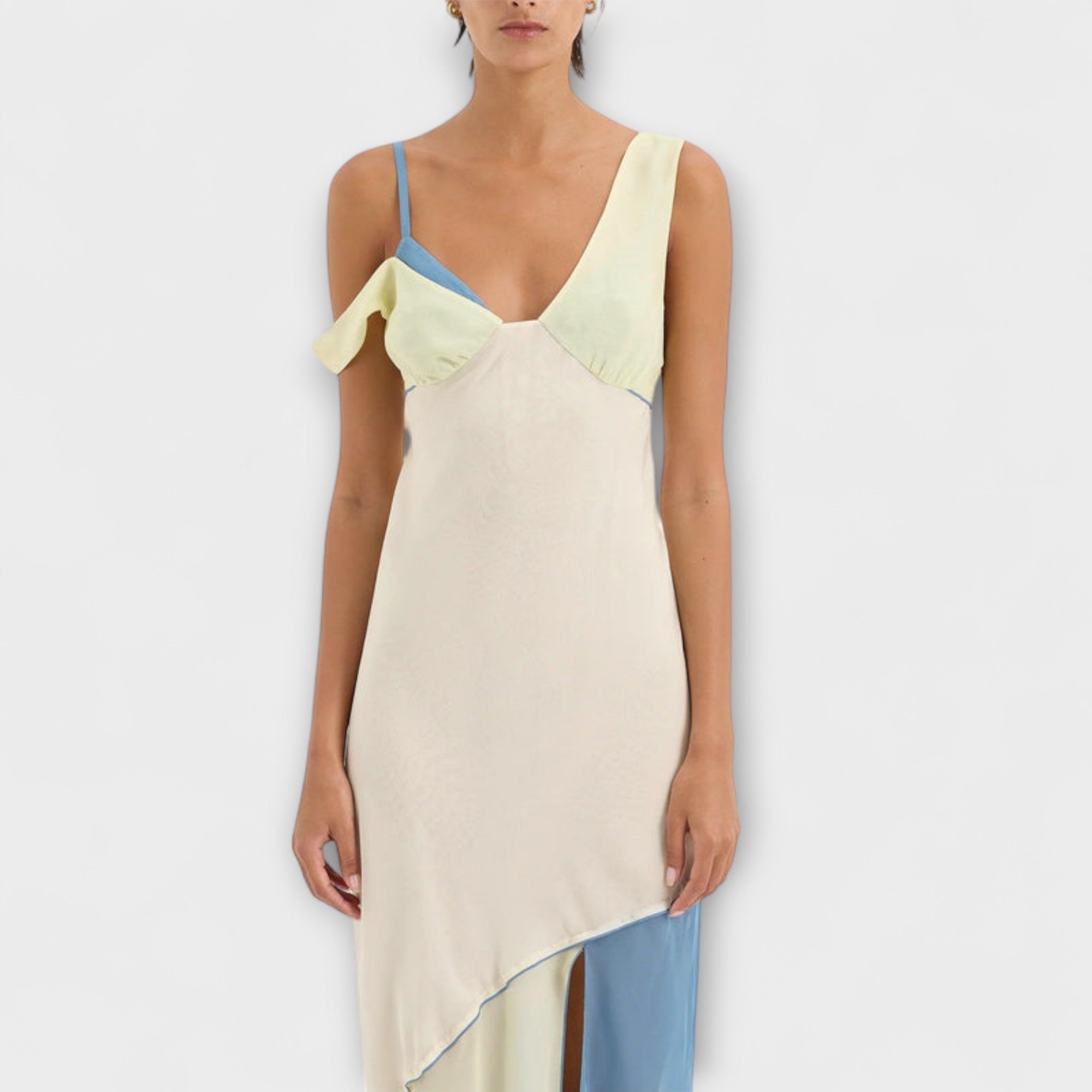 Alora - sukienka midi Thames z detalem splotu