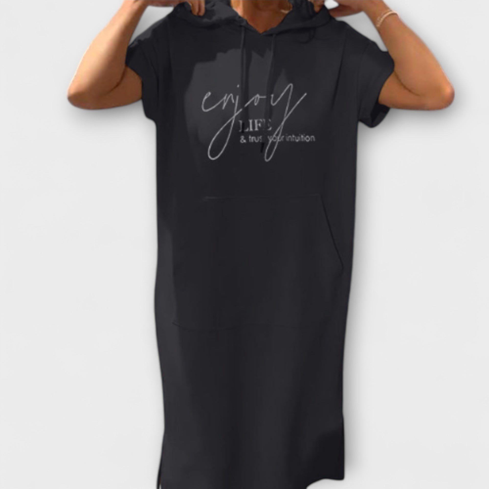 Daisy - Lu?na sukienka z kapturem