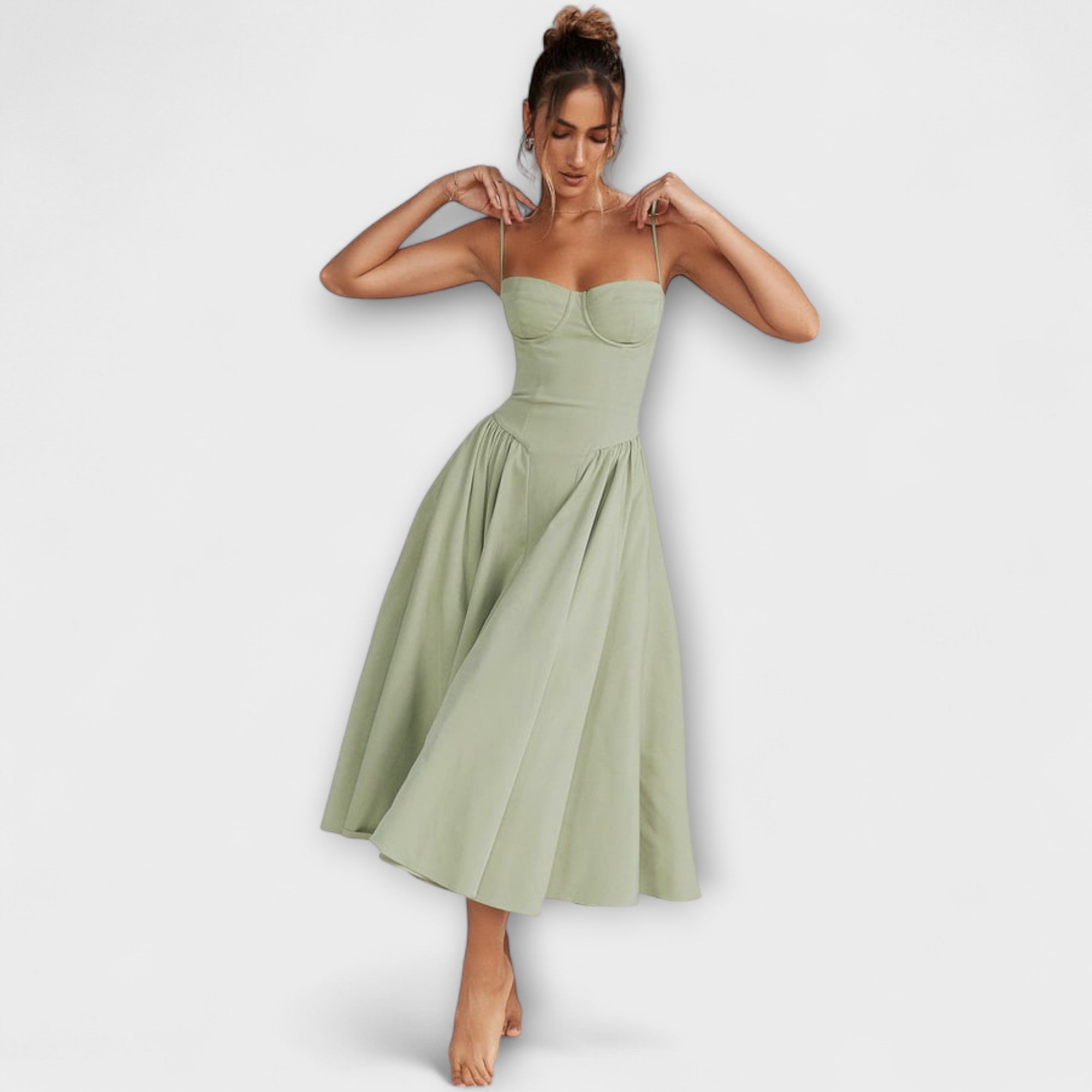 Rosalie - Wyrafinowana gorsetowa sukienka bez r?kawów