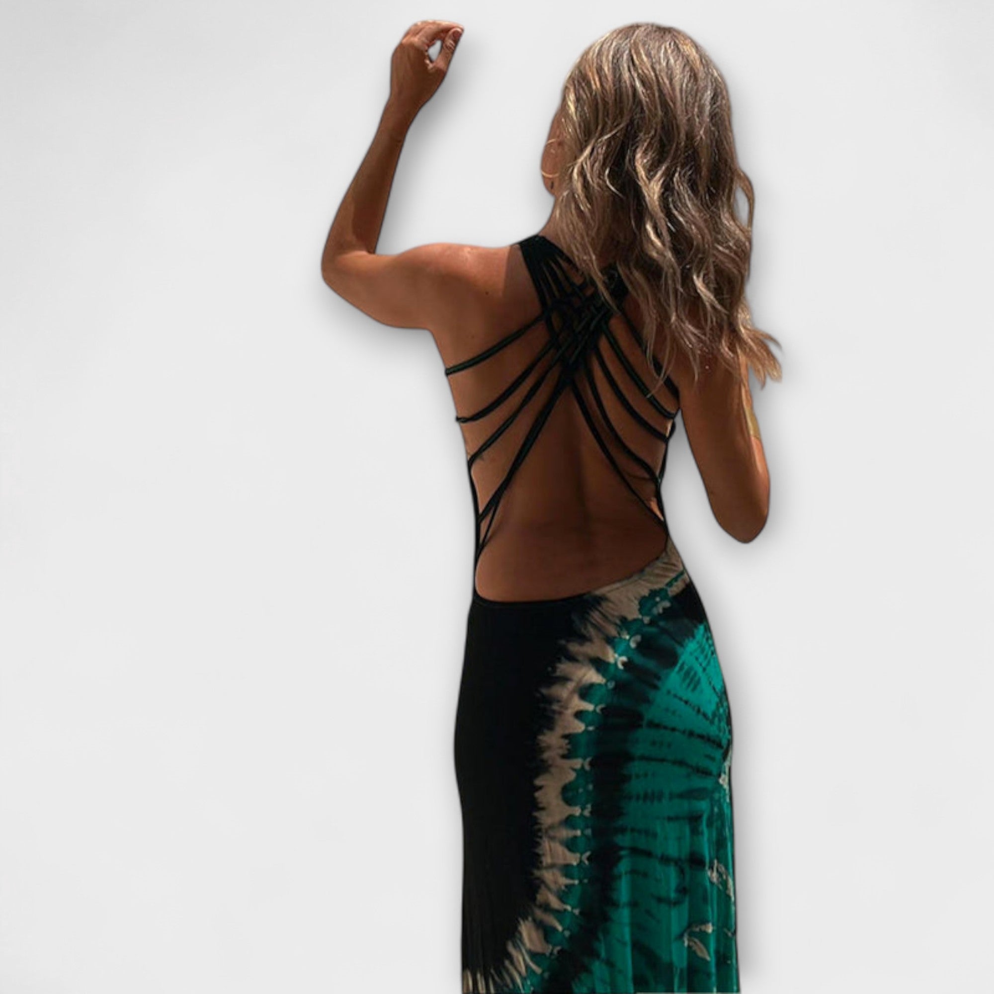 Livia - sukienka maxi z tie-dye gwia?dziste niebo