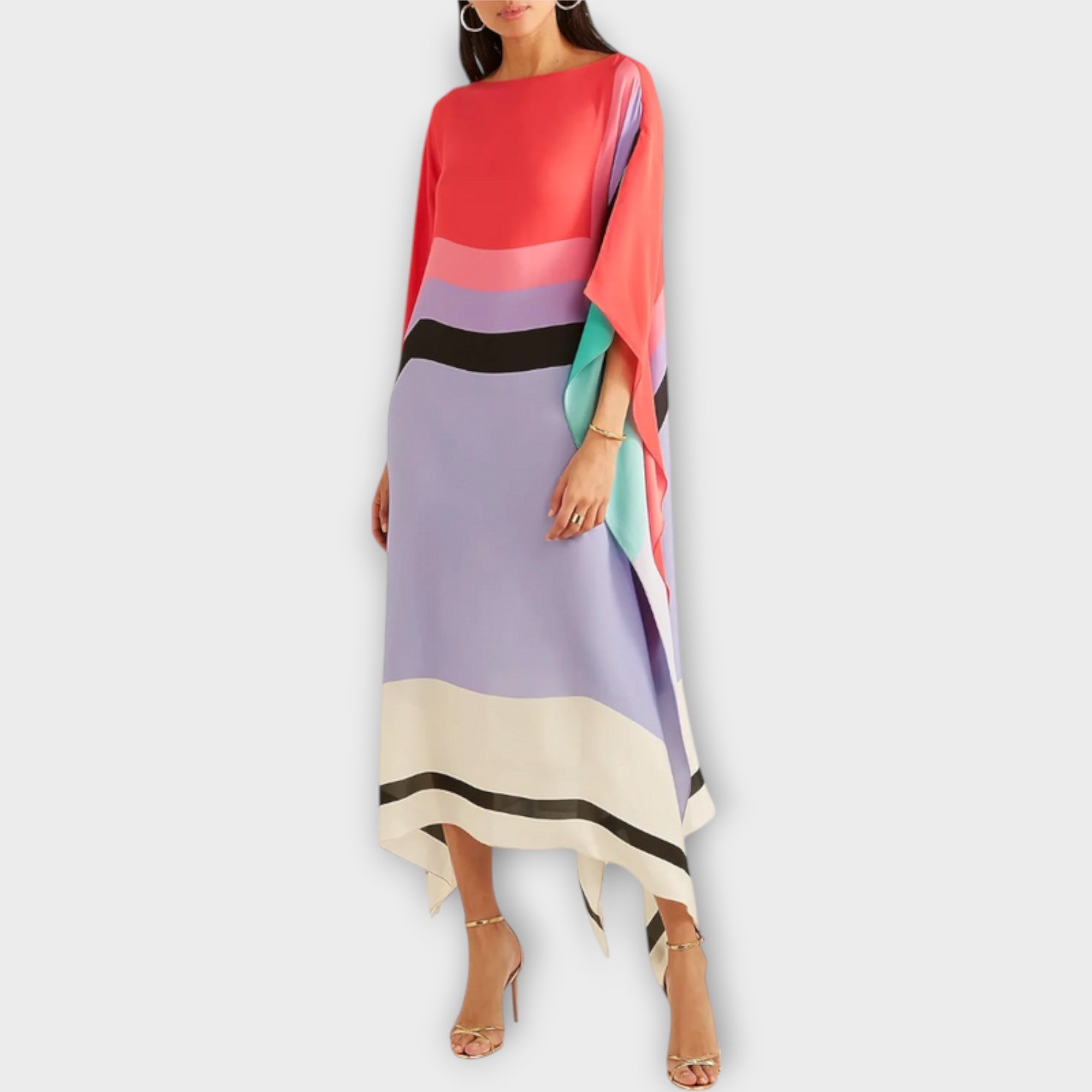 Elenora - Geometryczny Kaftan o lu?nym kroju