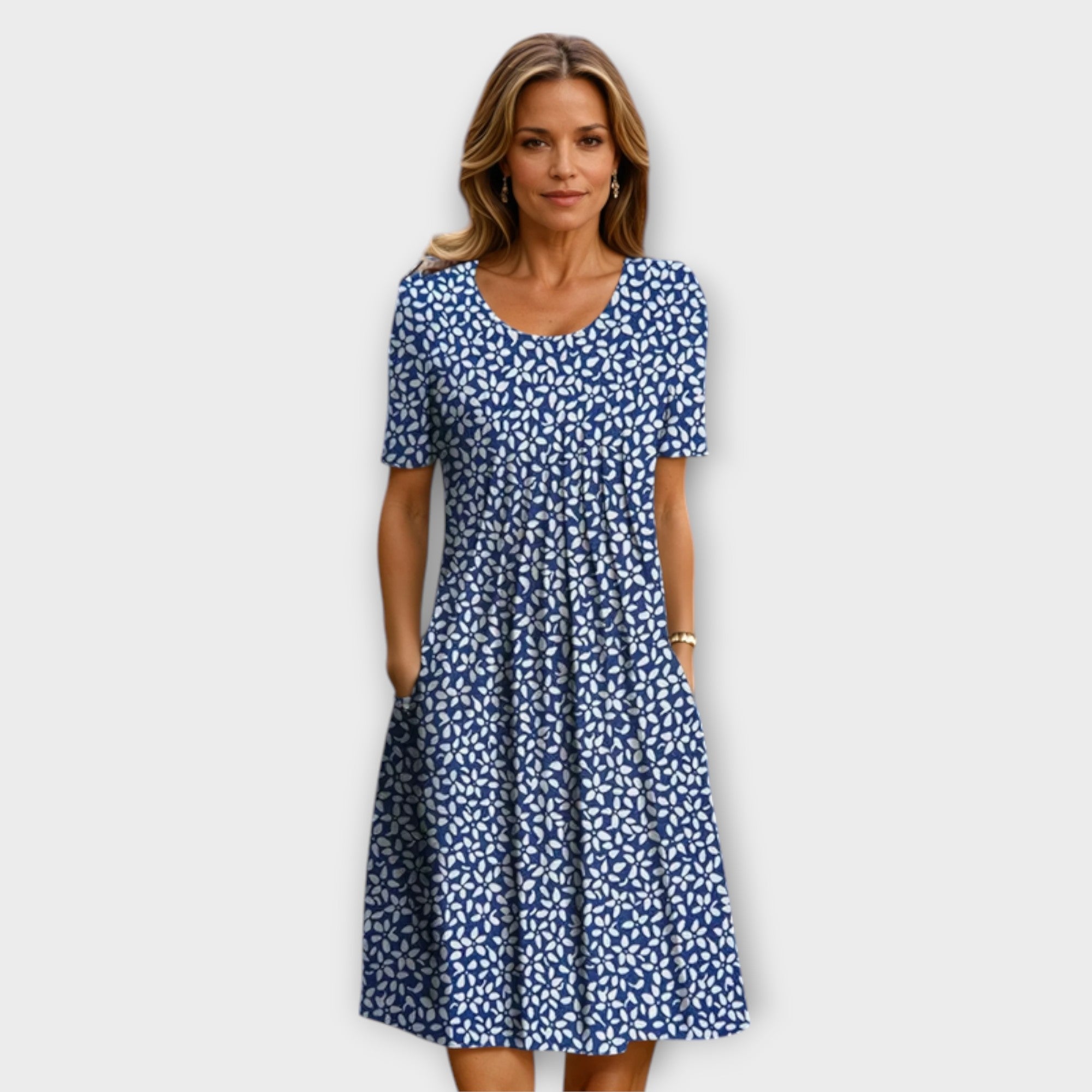 Candice - Elegancka sukienka z kontrol? brzuszka