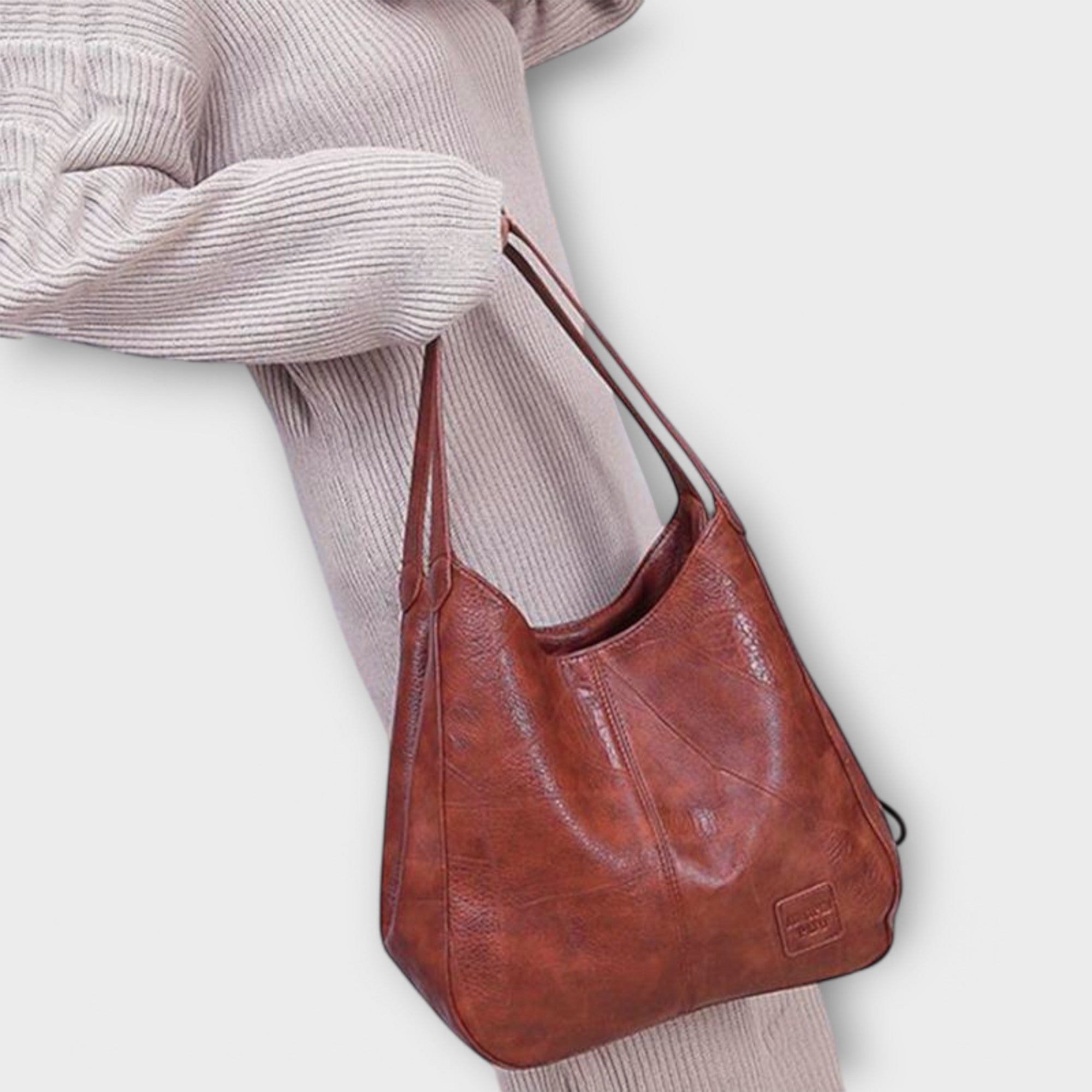 Lora. - Skórzana torba w stylu vintage