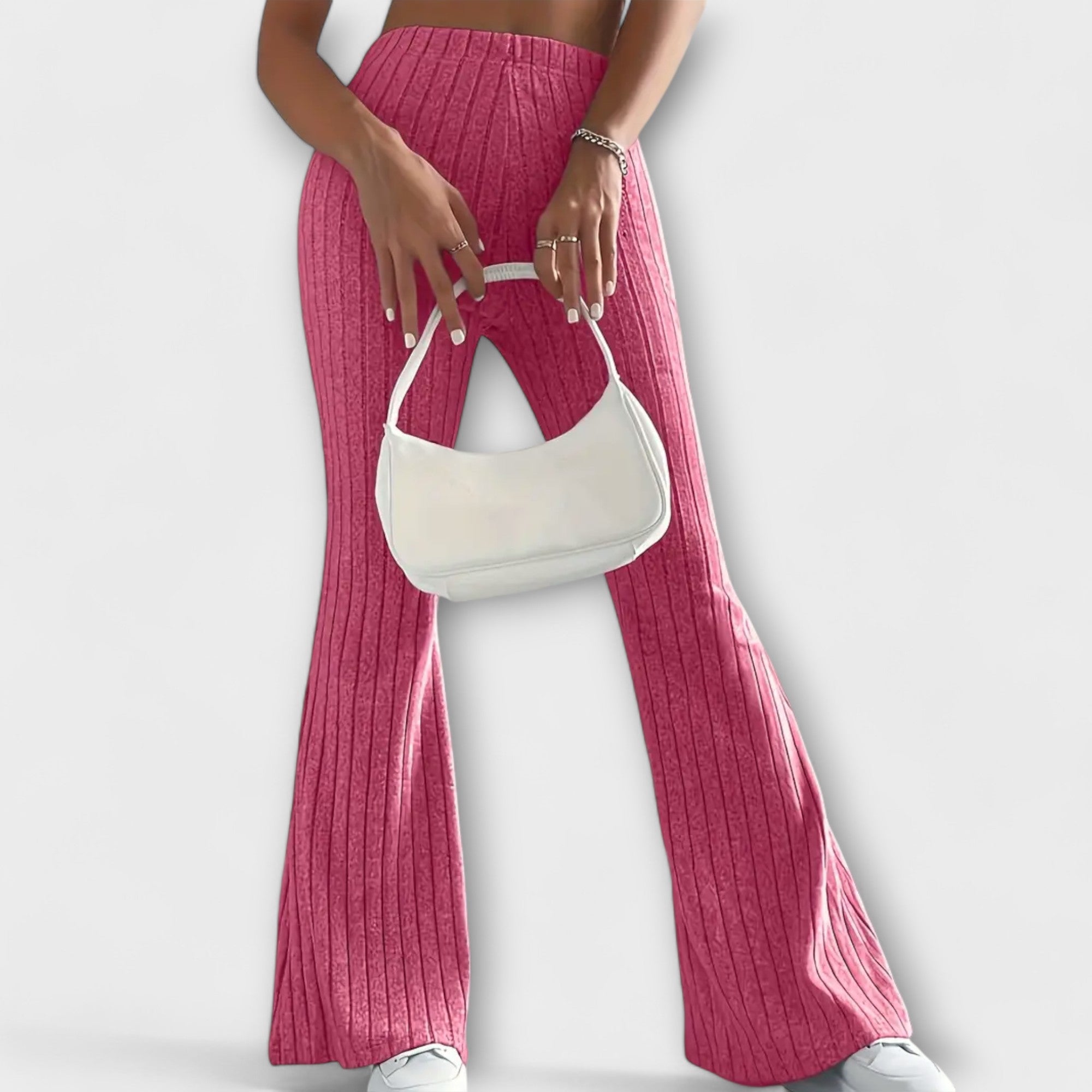 Jennifer - Eleganckie spodnie z rozszerzanymi nogawkami