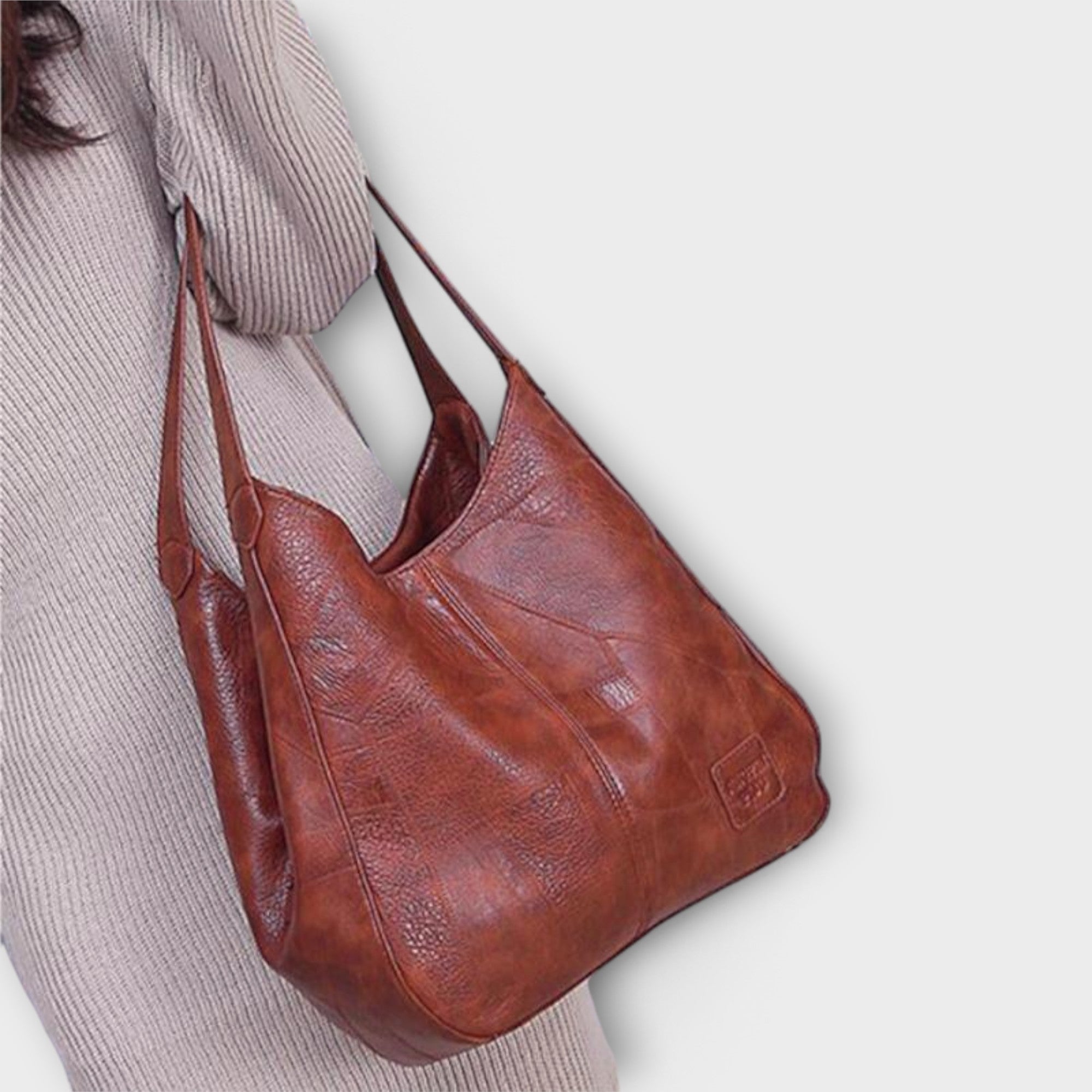Lora. - Skórzana torba w stylu vintage