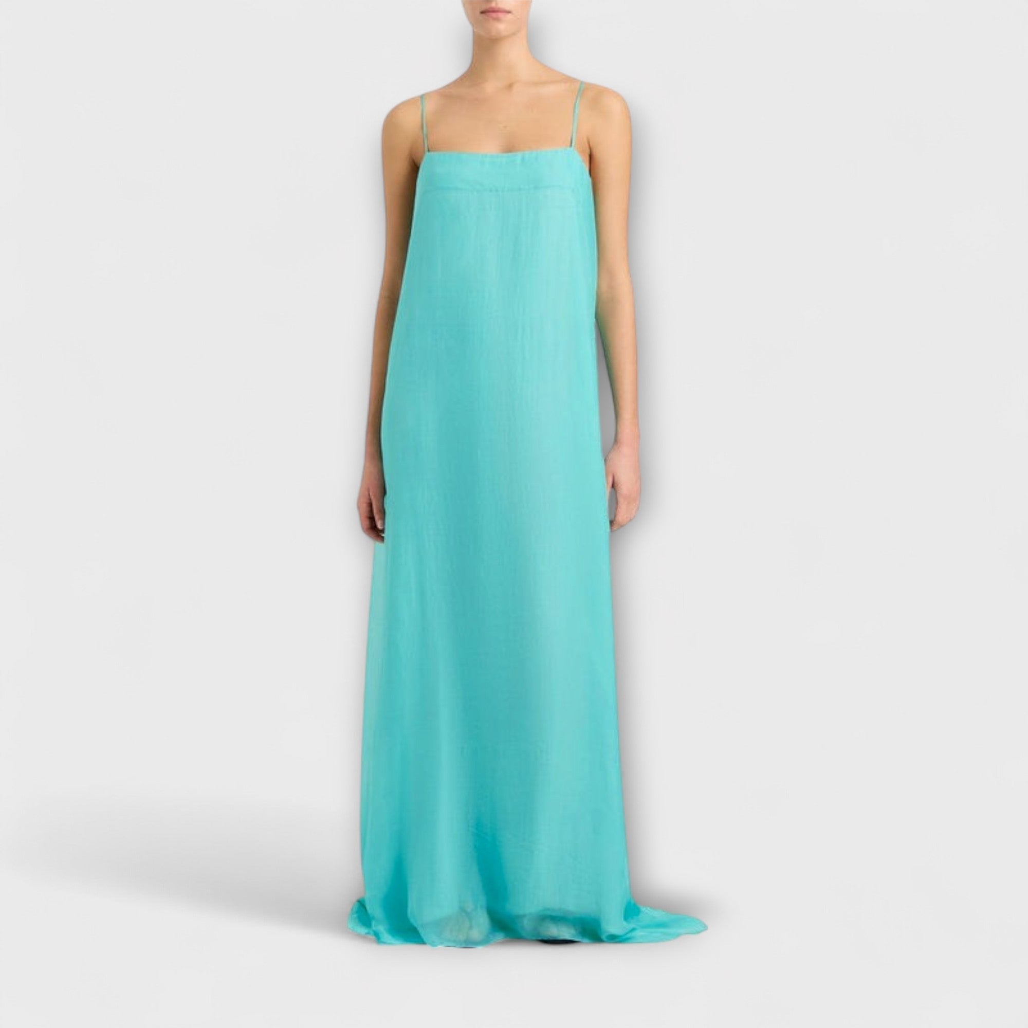 Madison - Elegancka sukienka maxi na cienkich rami?czkach