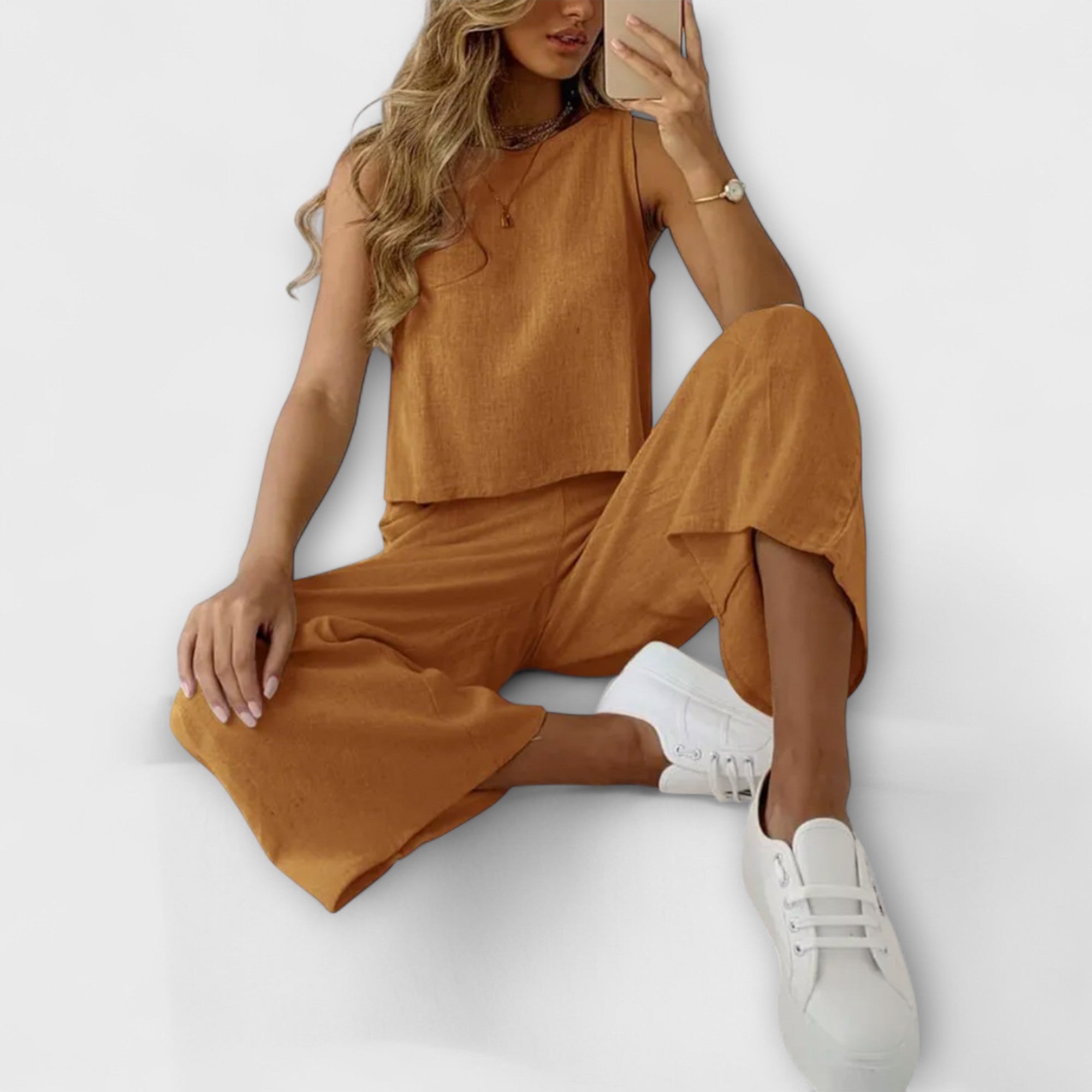 Lniany zestaw Duo