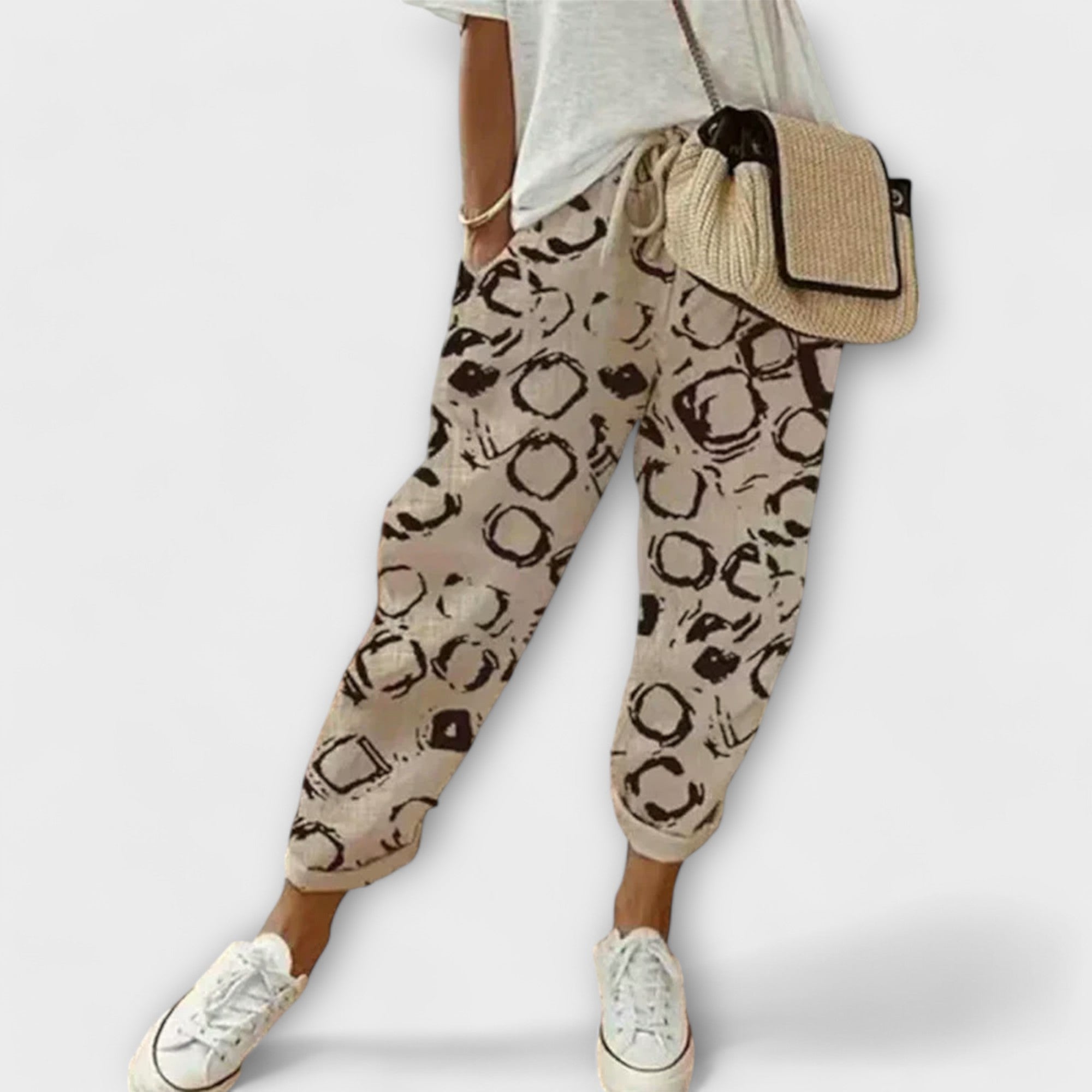 Burga - przytulne bawe?niane lniane spodnie