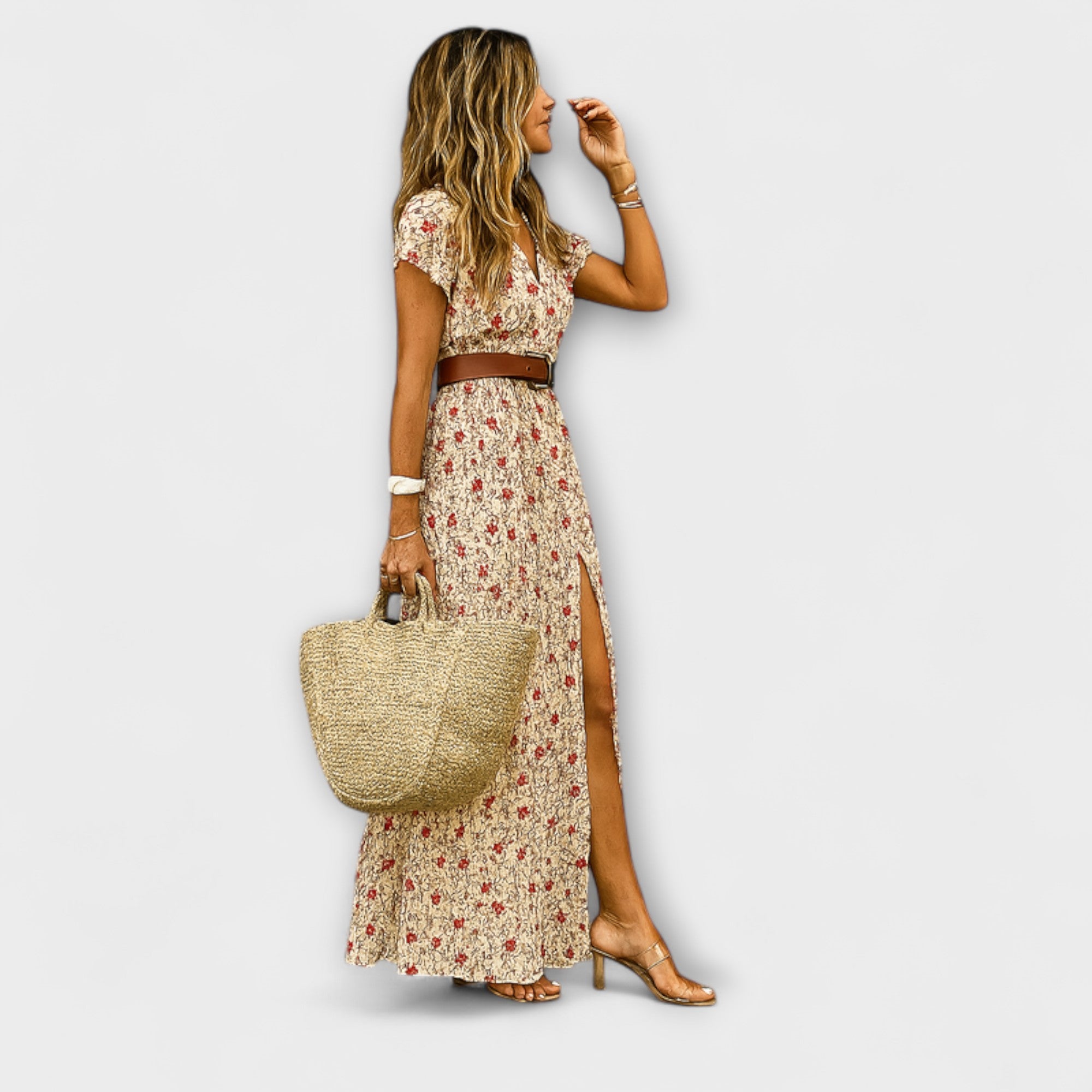 Sybella - Lekka sukienka maxi w stylu boho