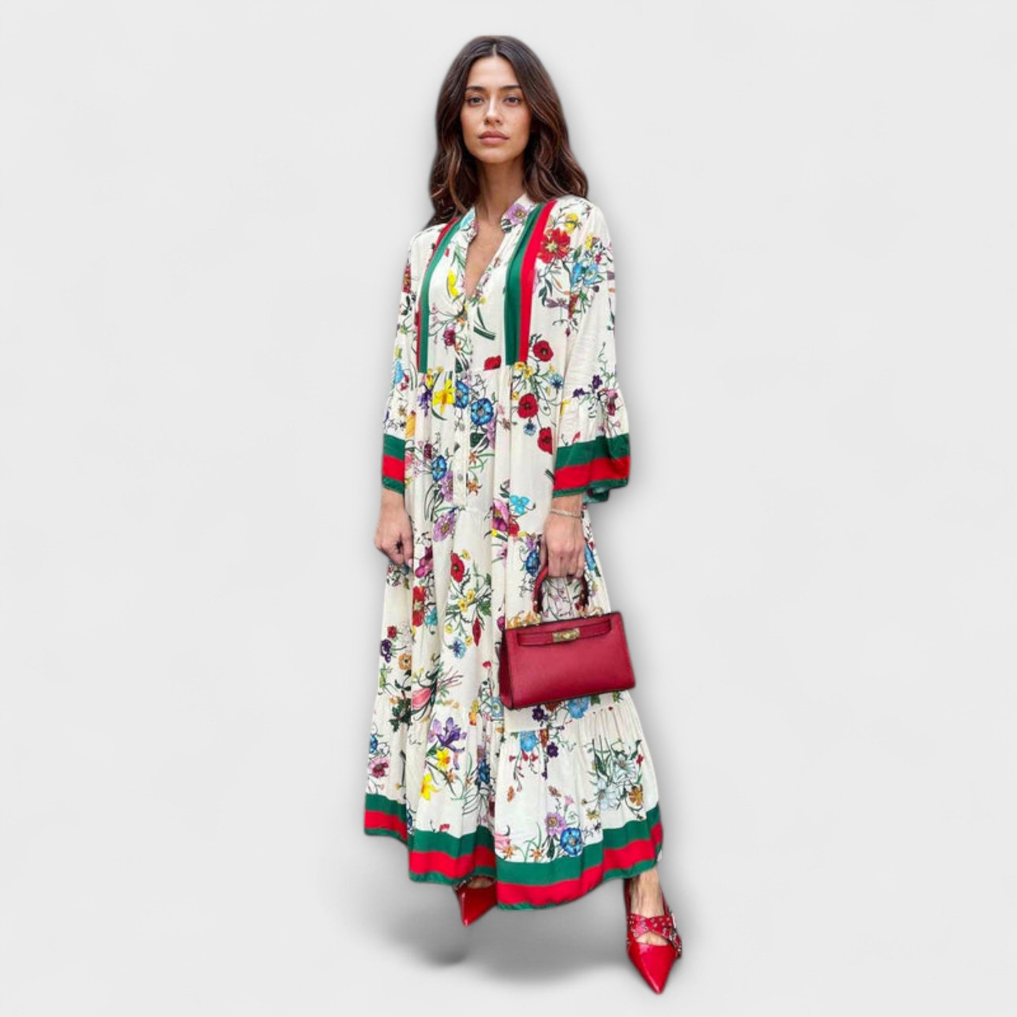 Oriana - sukienka maxi w kwiatowy print