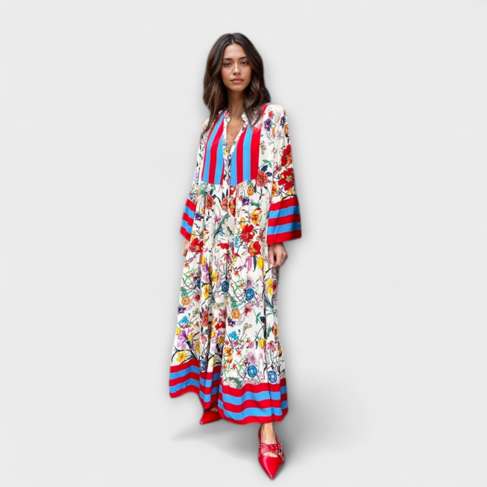 Oriana - sukienka maxi w kwiatowy print