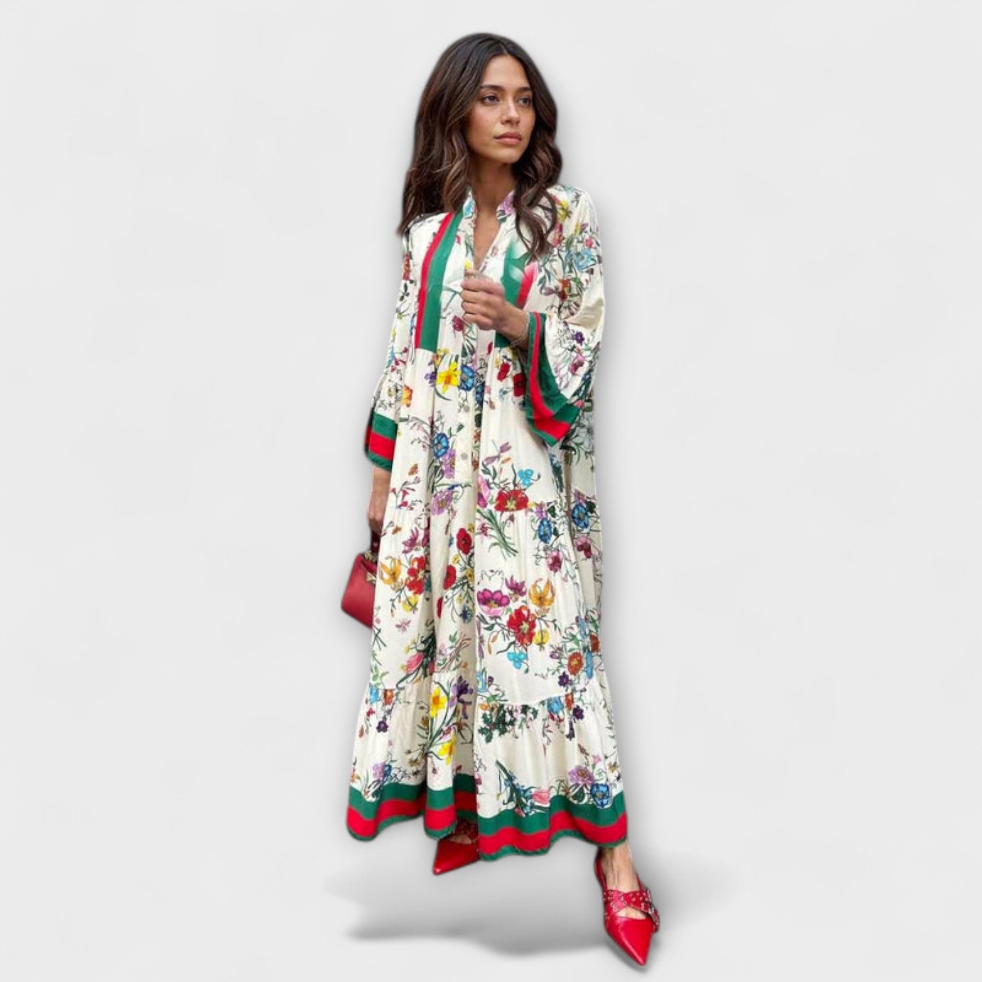 Oriana - sukienka maxi w kwiatowy print