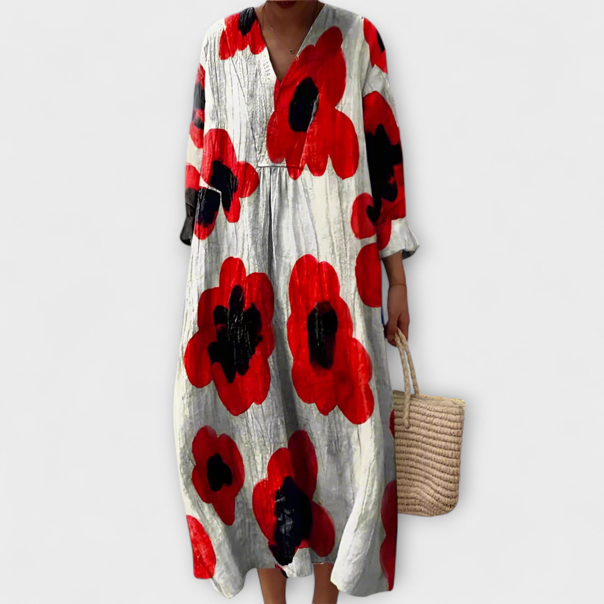 Marla - Elegancka sukienka z geometrycznym wzorem