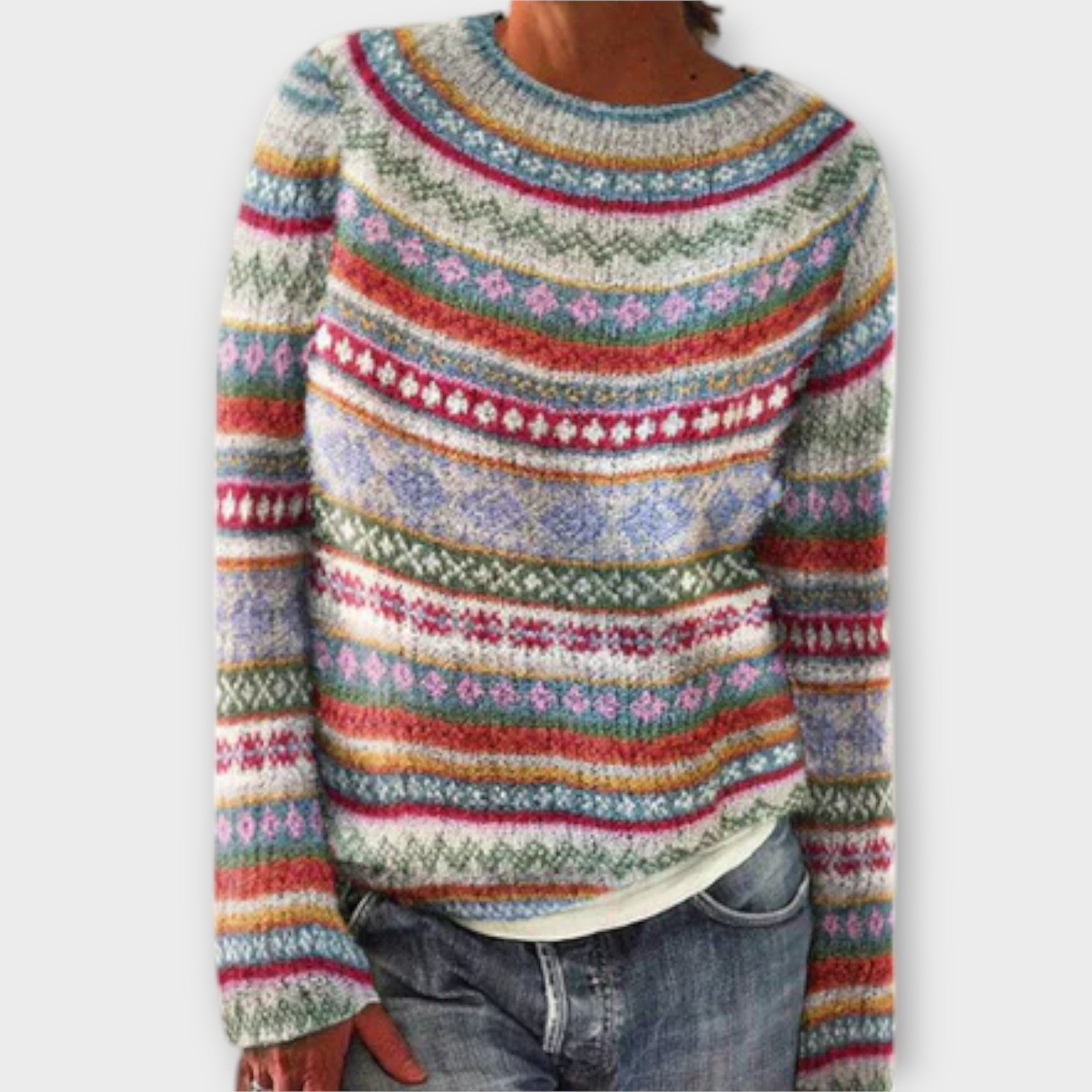 Suzu - Sweter z dzianiny vintage dla kobiet