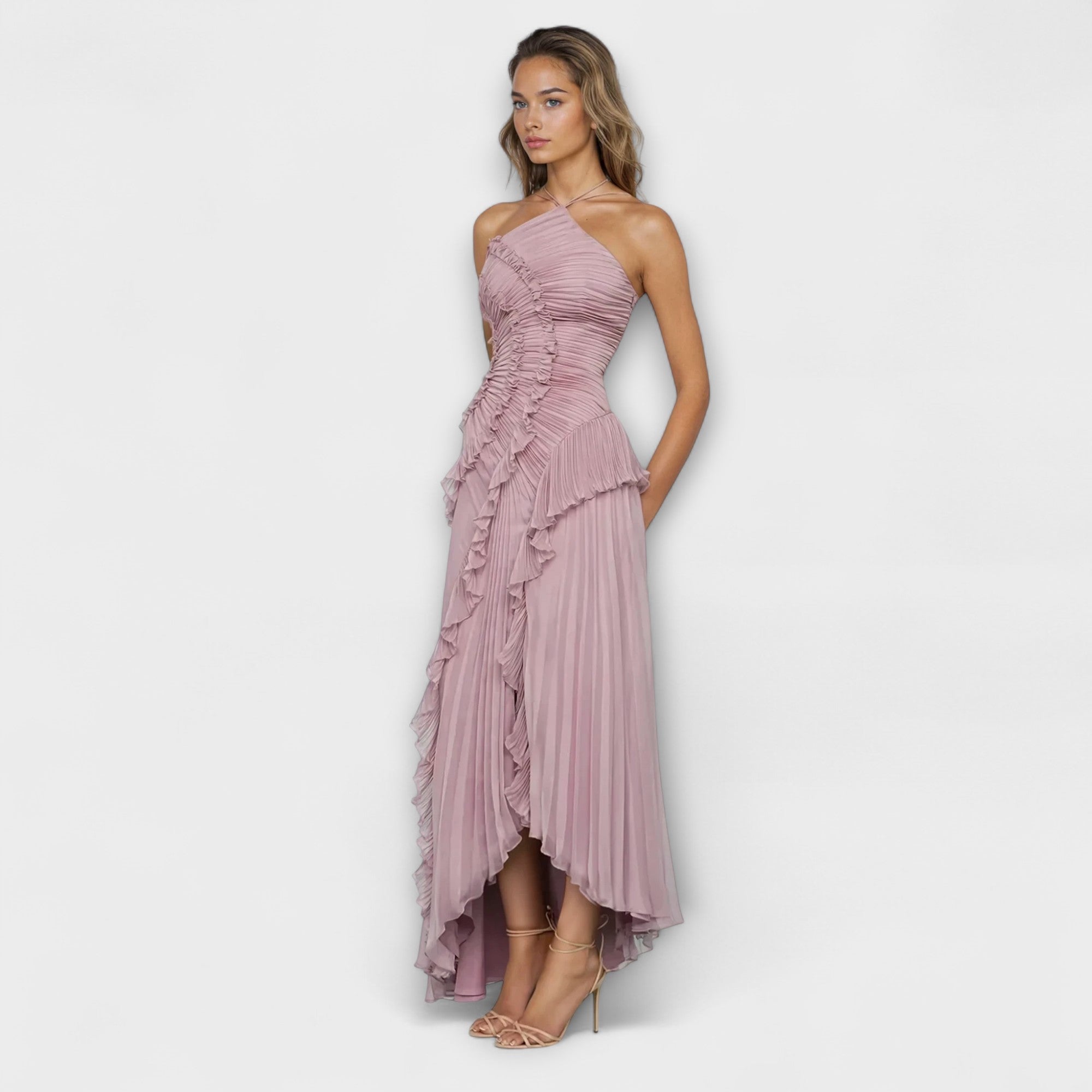 Elisia - Elegancka d?uga sukienka bez r?kawów