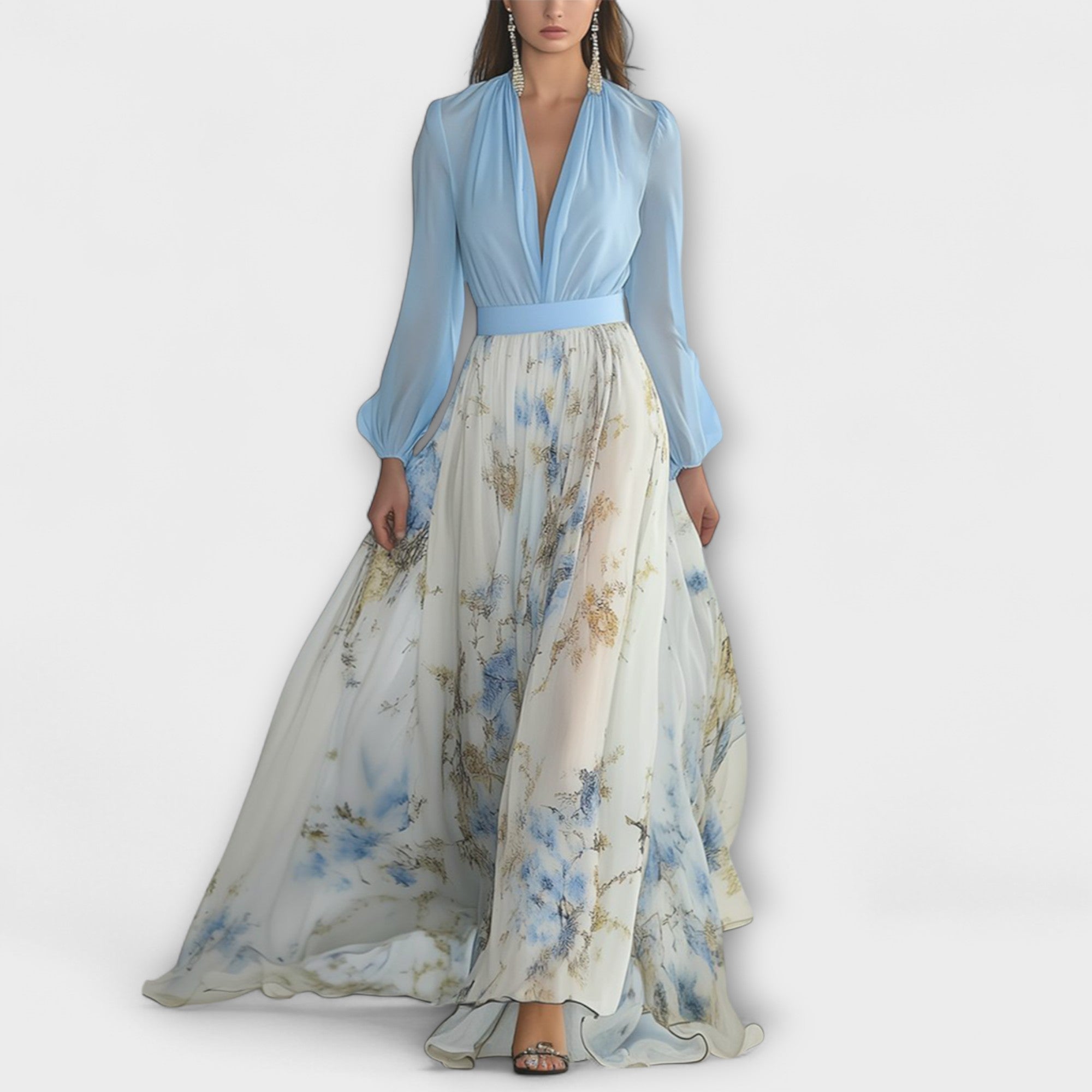 Harper - Kwiecista sukienka maxi