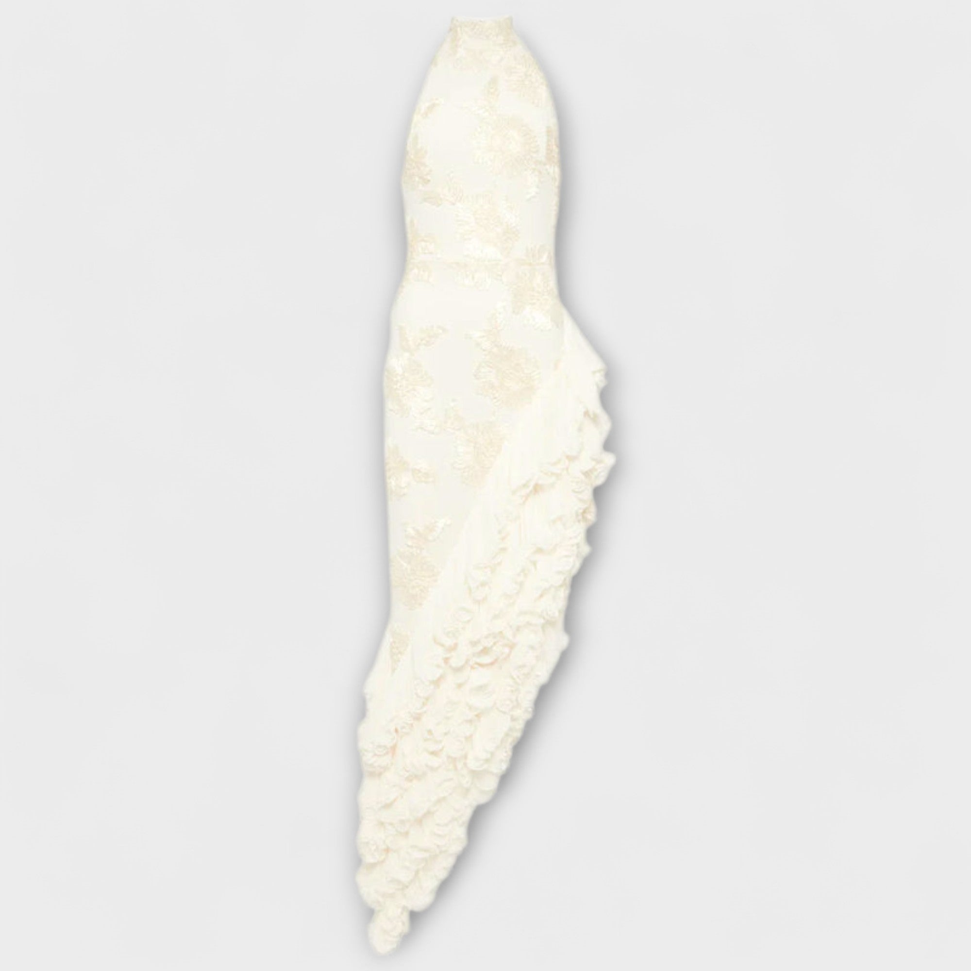 Karen - sukienka maxi z kwiatowymi aplikacjami