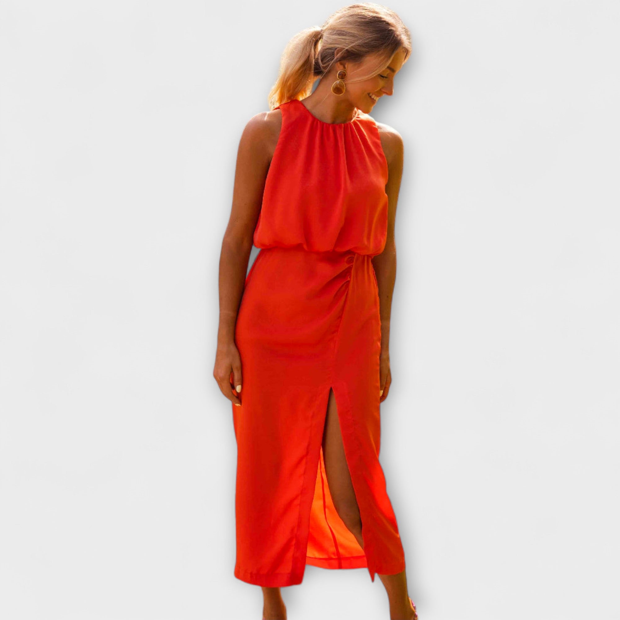 Liene - Elegancka sukienka midi