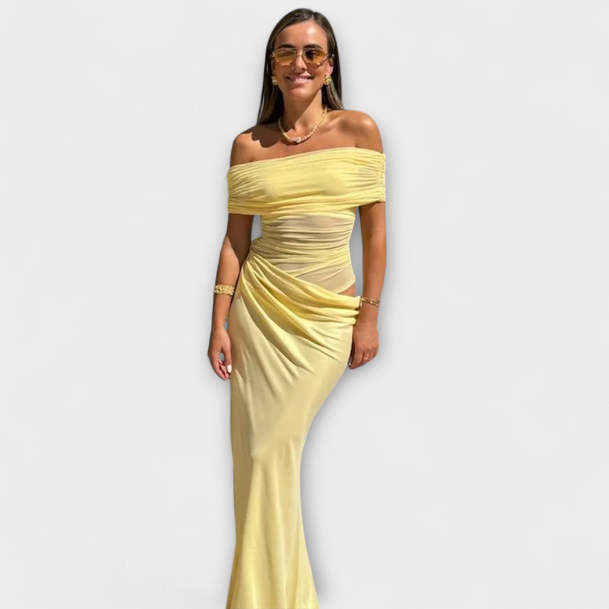 Kot - Nieregularna sukienka z falbankami