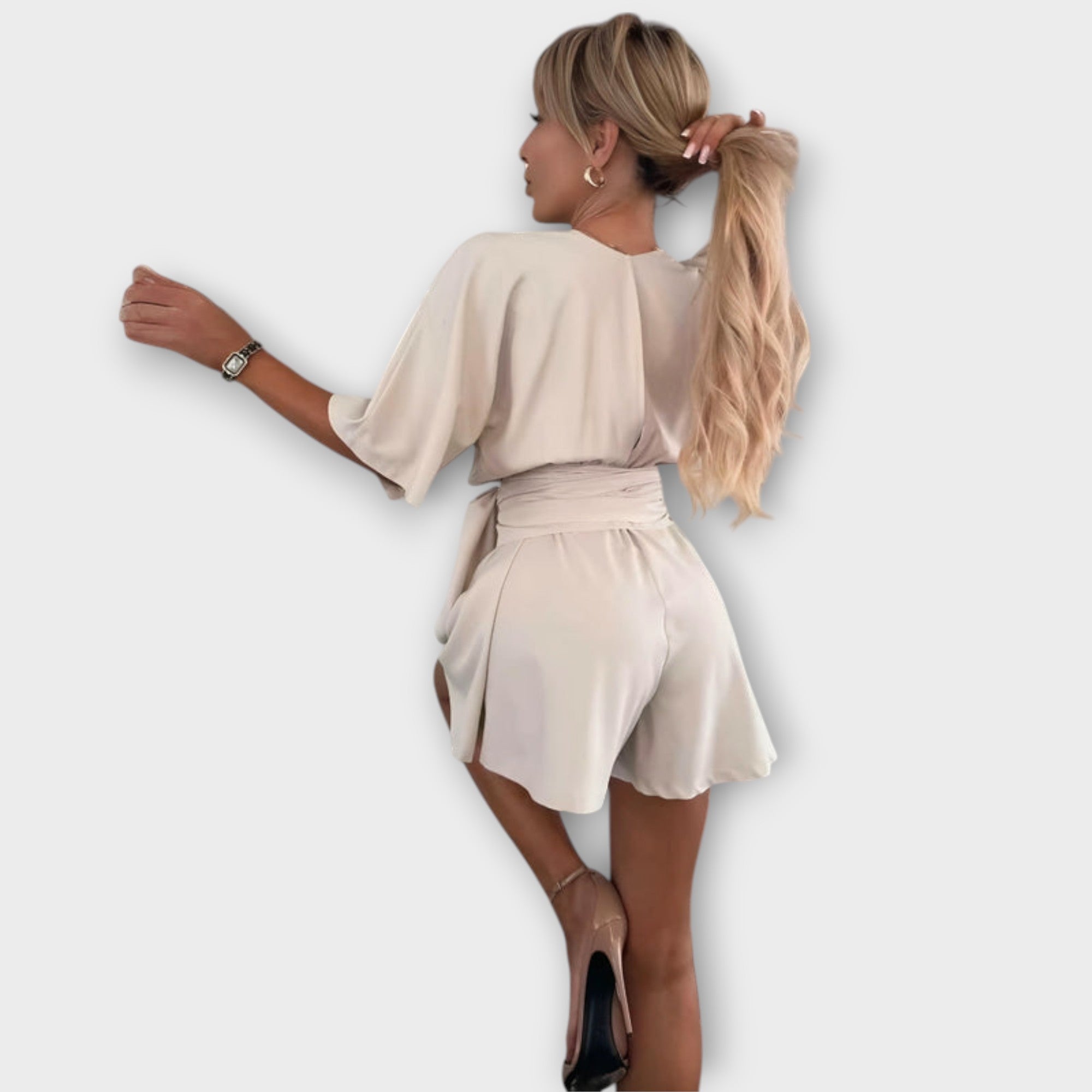 Mathilda - Elegancki dopasowany kombinezon