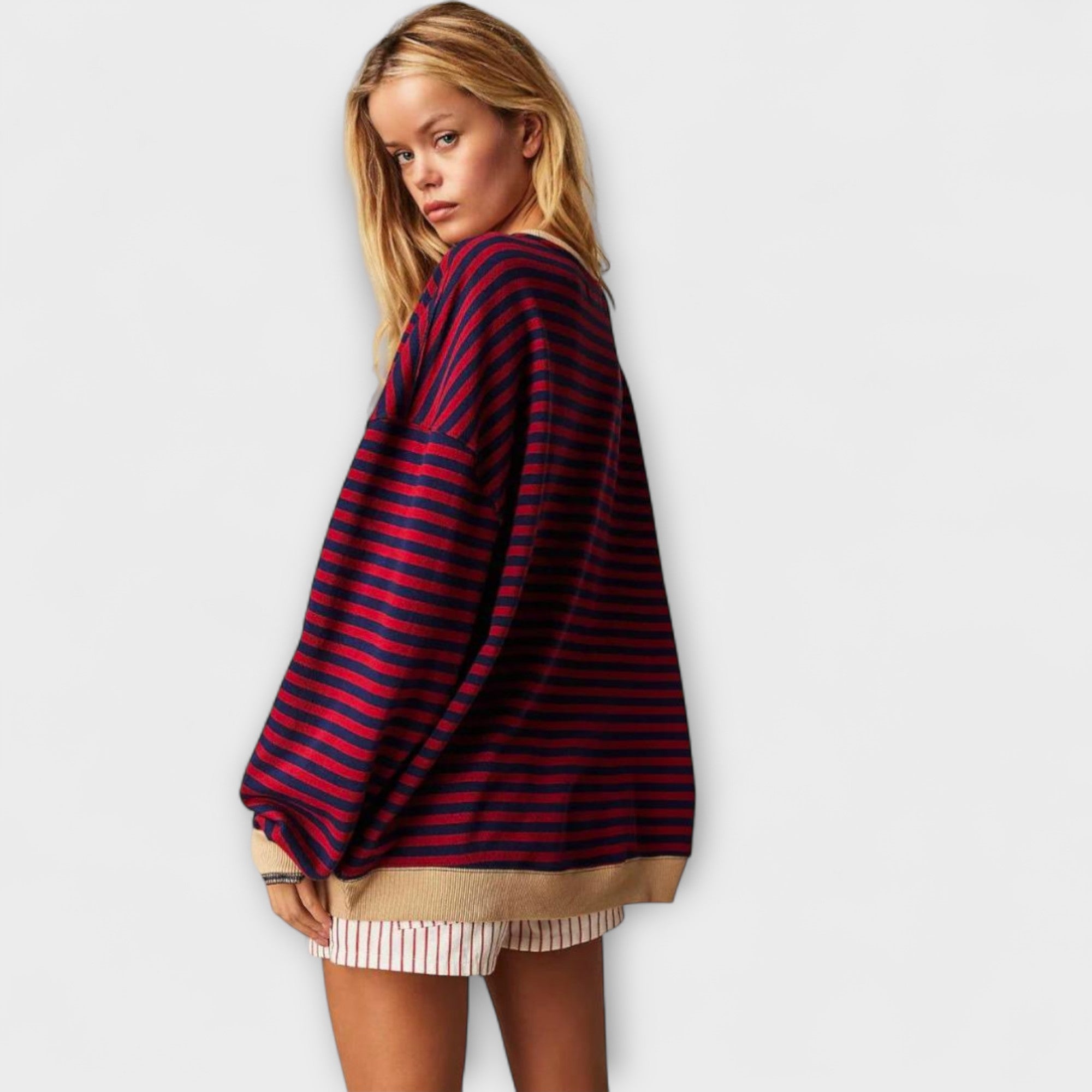 Mary - Sweter oversize w paski