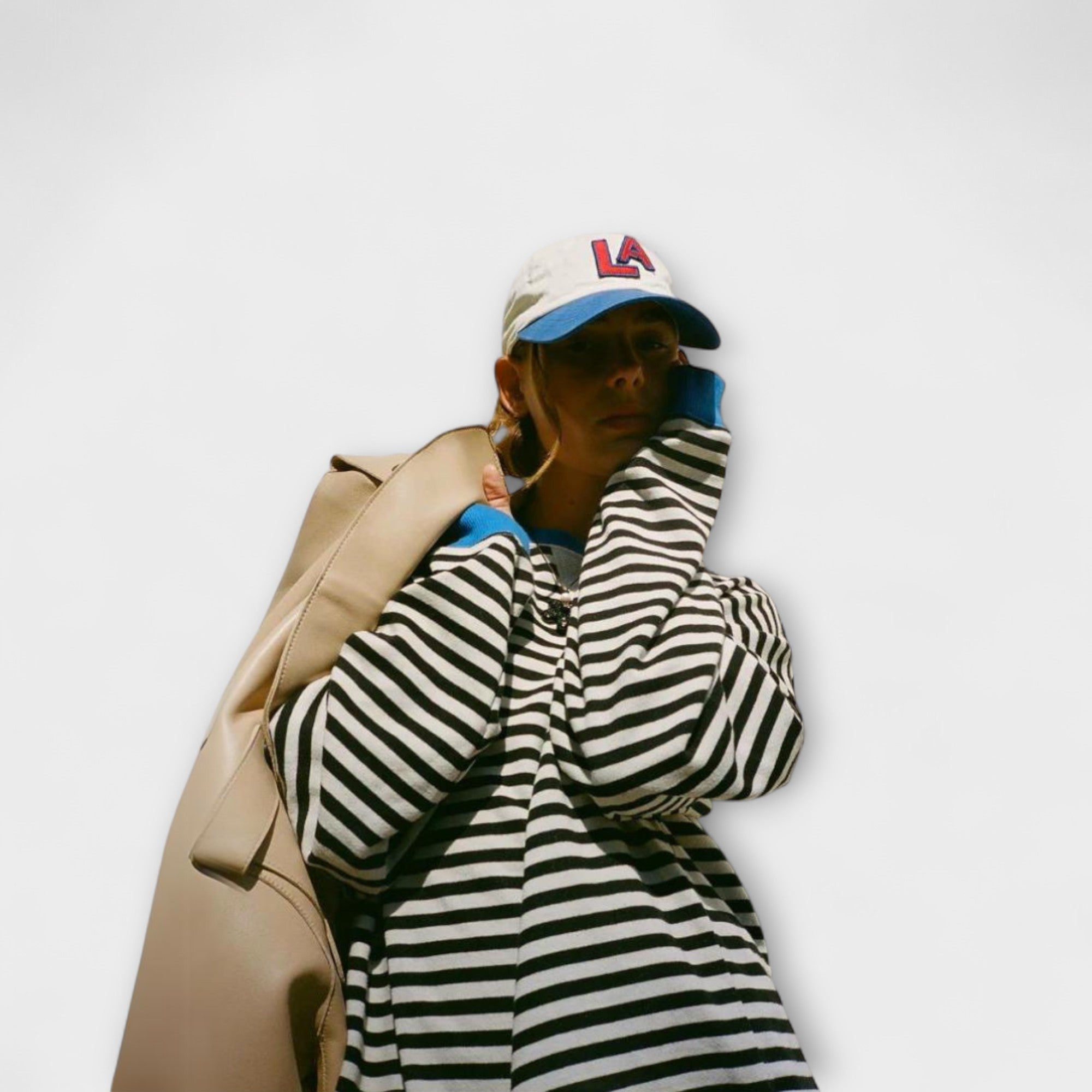 Mary - Sweter oversize w paski