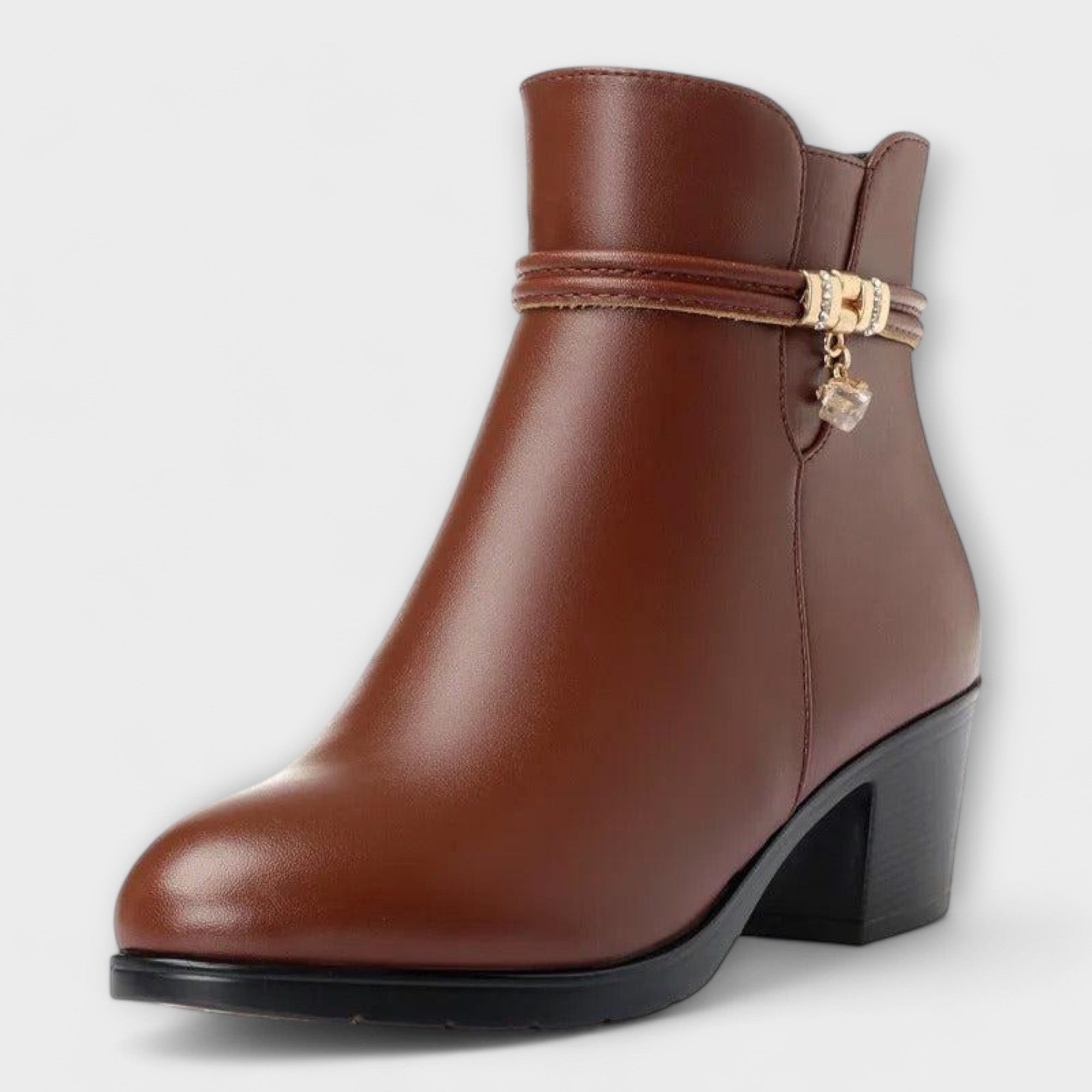 Frederika - Eleganckie buty zimowe z zamkiem b?yskawicznym