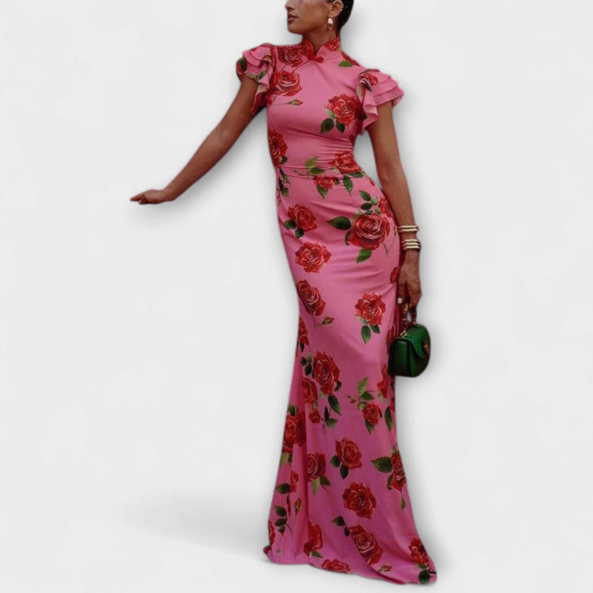 Luna - sukienka maxi w kwiatowy print