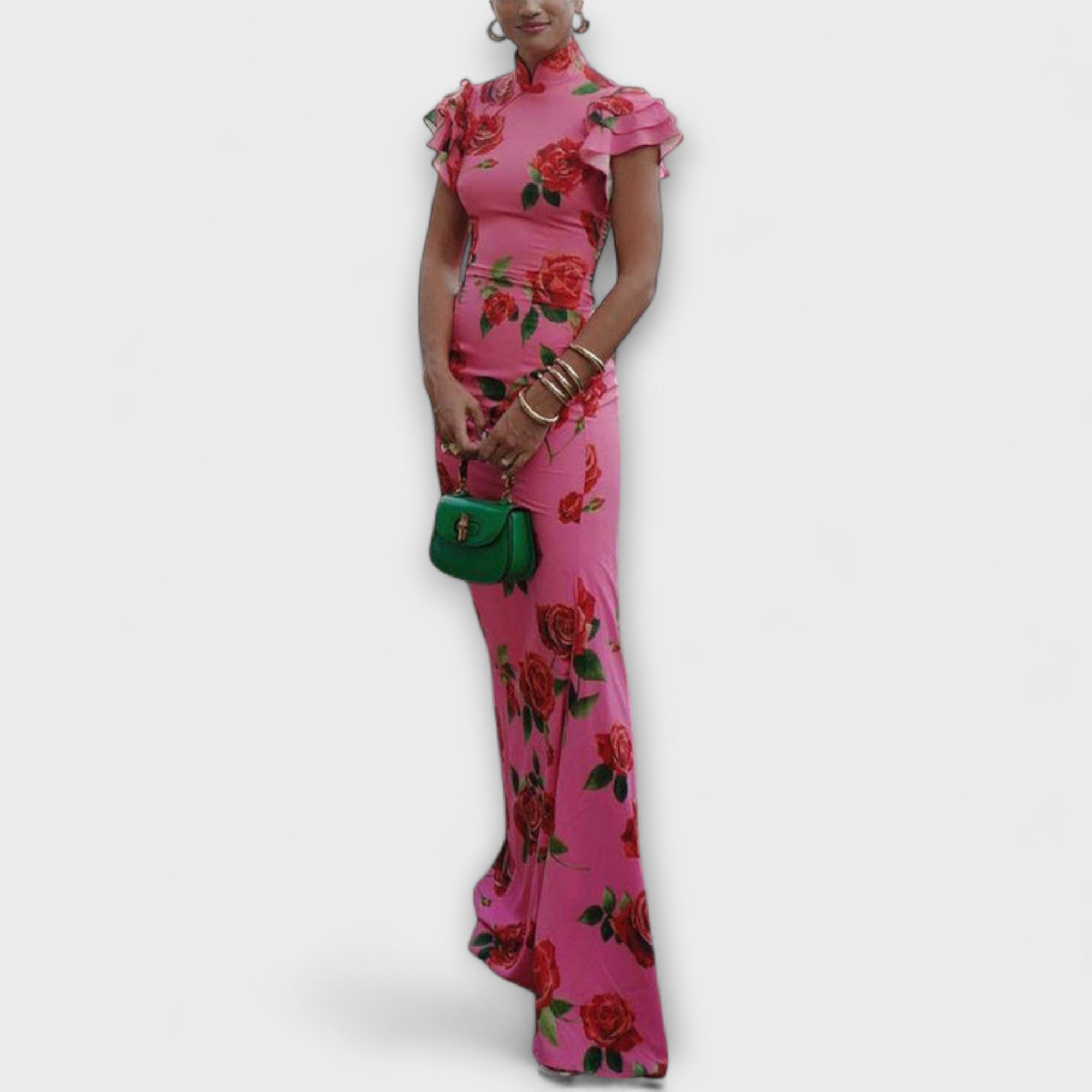 Luna - sukienka maxi w kwiatowy print