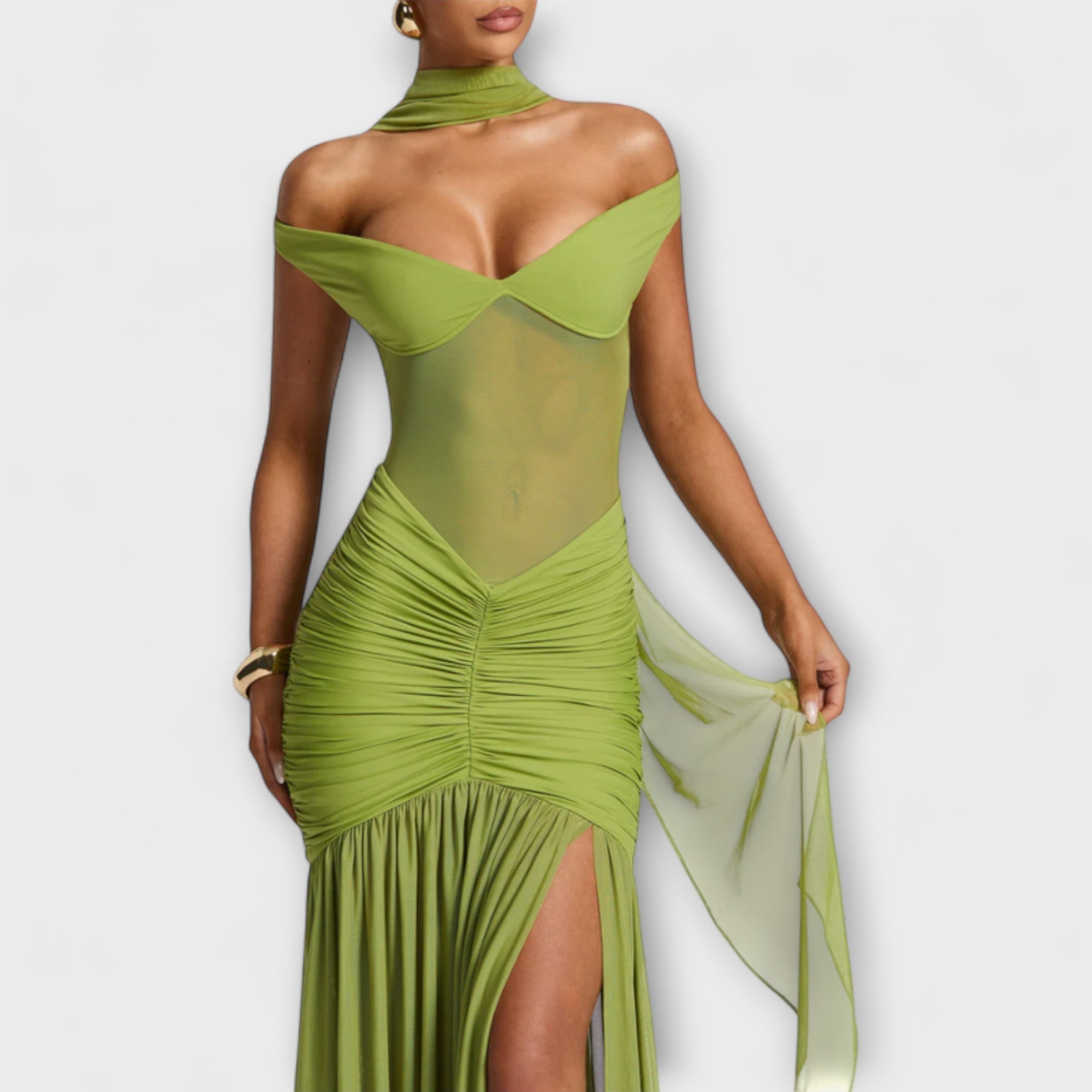 Therese •€" Sukienka z rozci?ciem i efektem wow