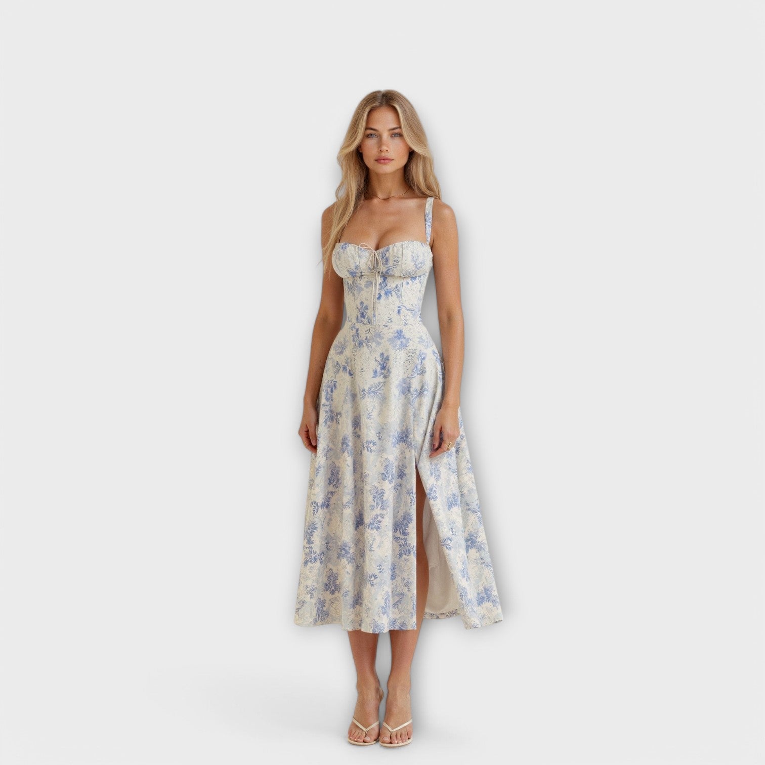 Kiana - Gorsetowa sukienka midi