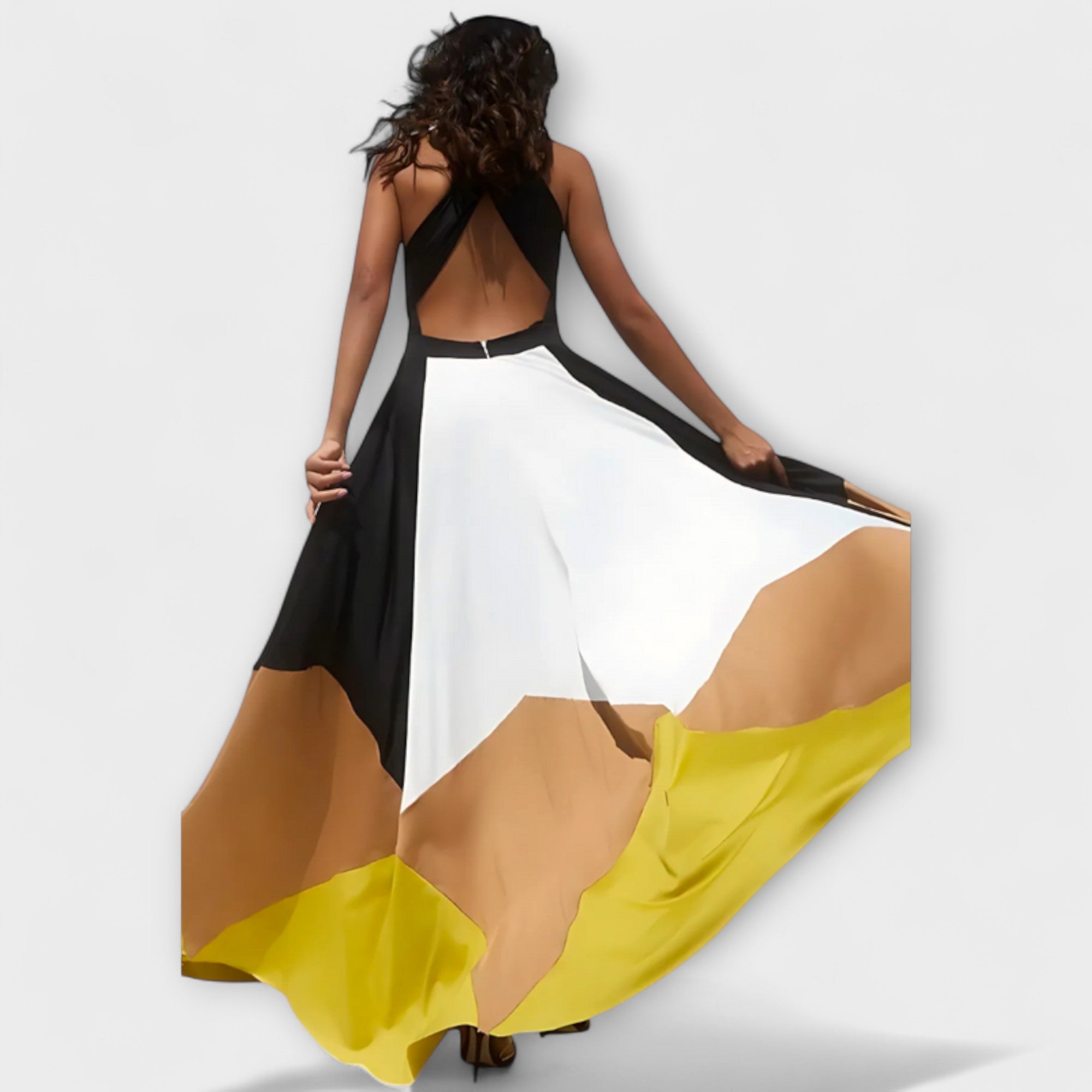 Nava - d?uga sukienka z odkrytymi plecami