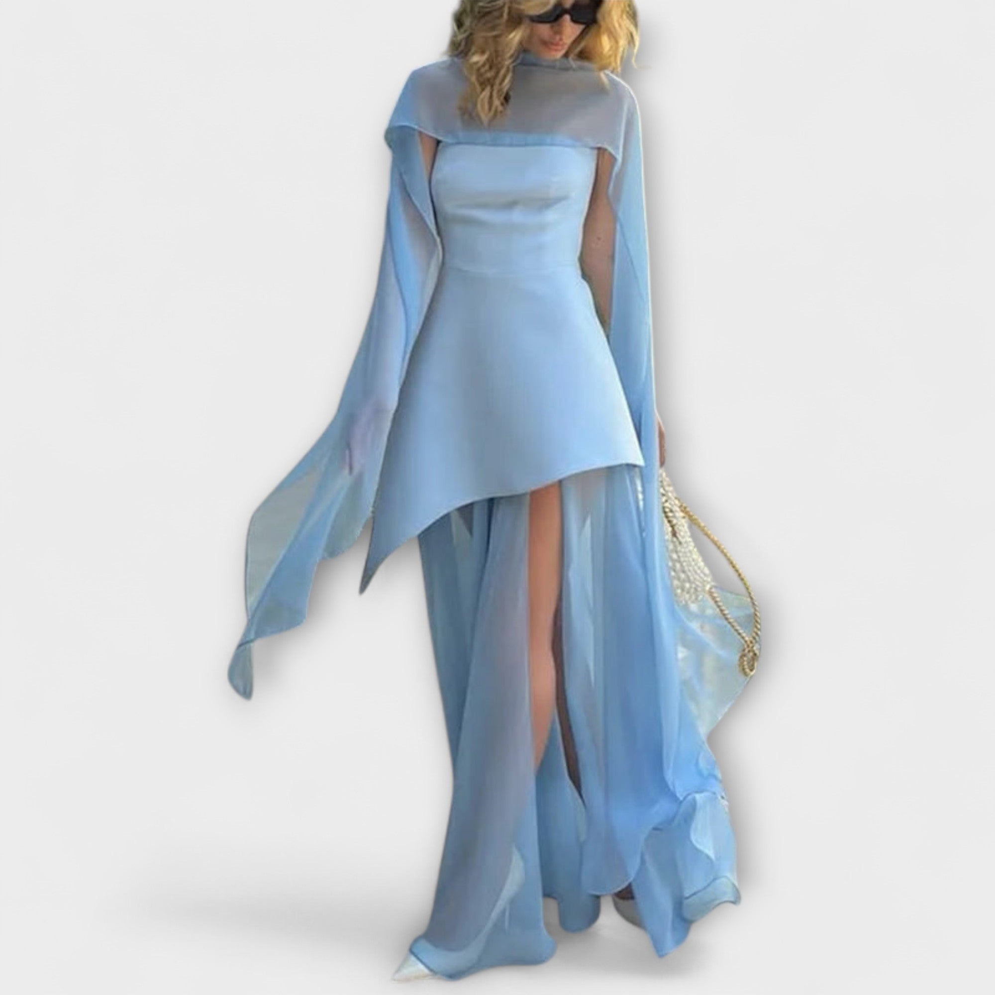 Goldie - Szyfonowa sukienka maxi